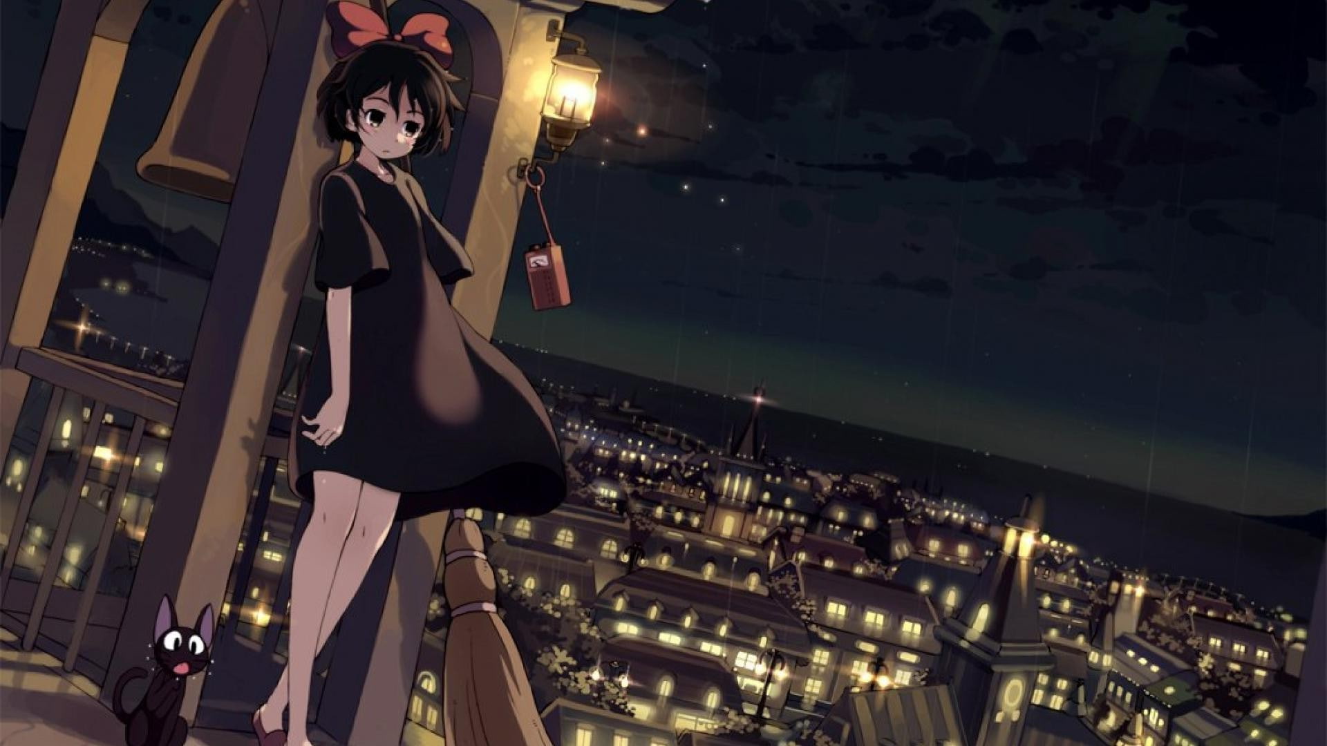 Anime Girls, Kikis Delivery Service, 1080P, Studio Ghibli, HD Wallpaper
