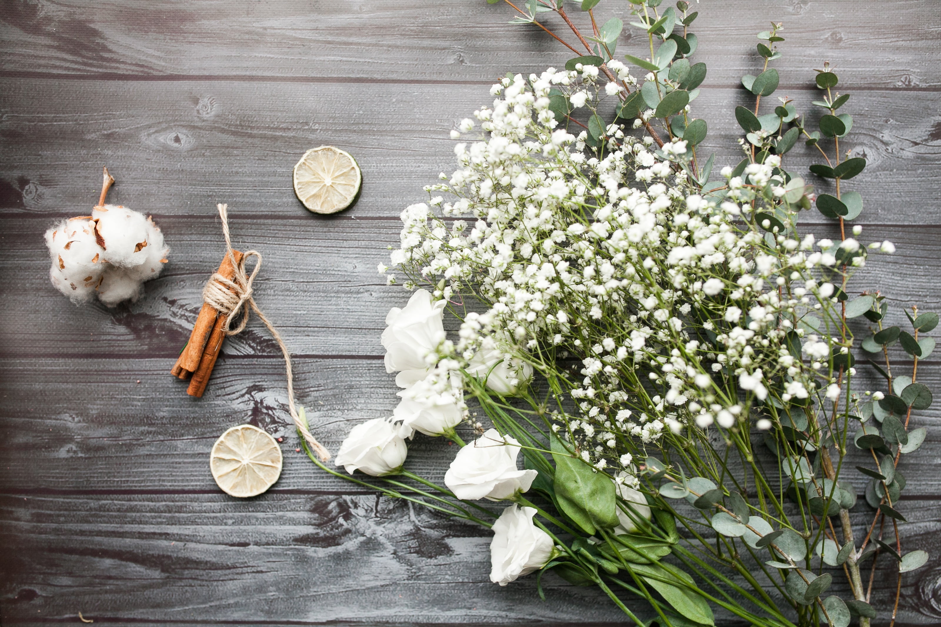 wood, spring, roses, beauti, flowers, Eustoma, 2K, buds, HD Wallpaper