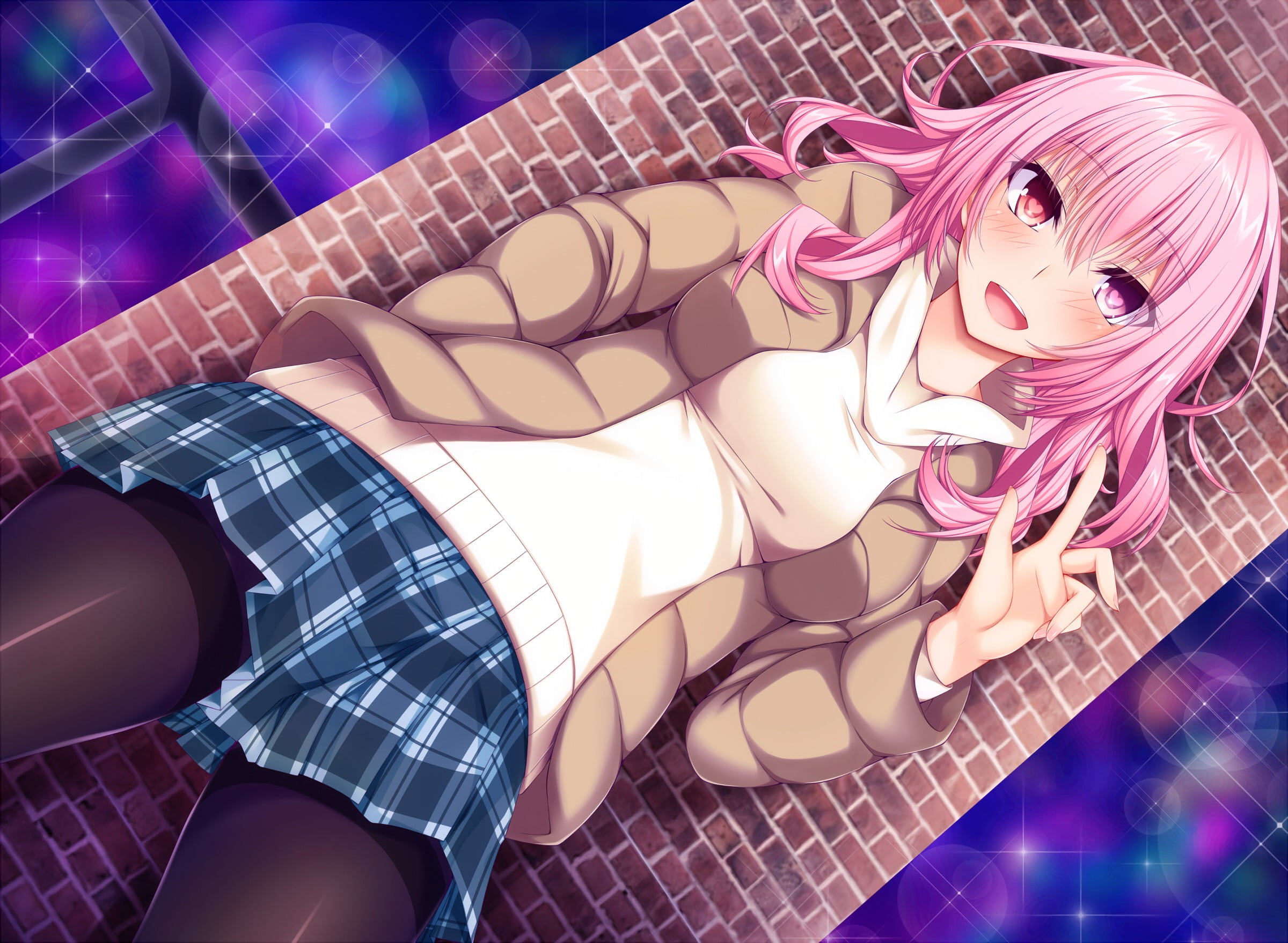 one person, human representation, skirt, art and craft, fashion, young adult, anime girls, representation, anime, indoors, arts culture and entertainment, HD Wallpaper