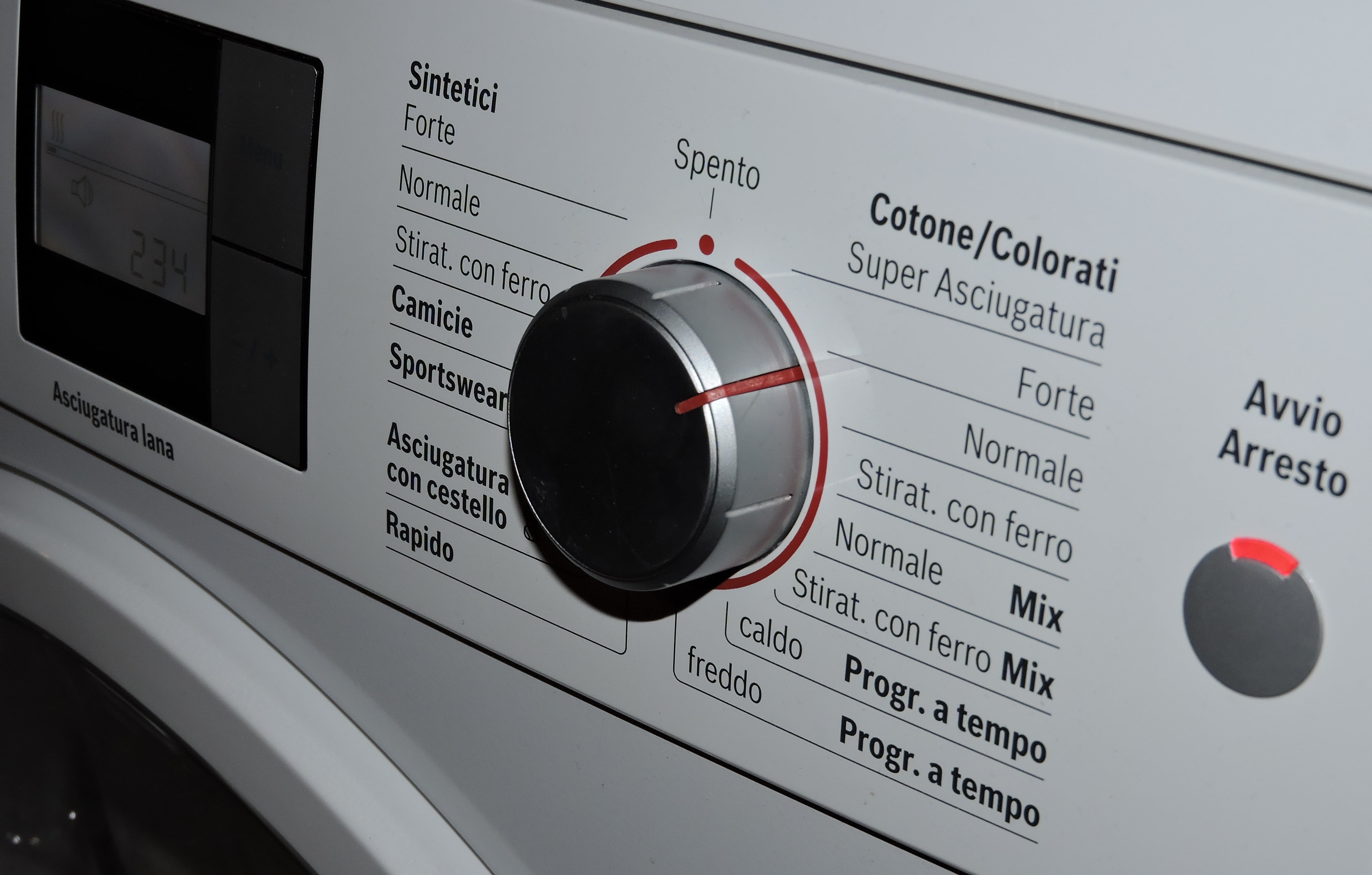 appliance, option, control, drying, machinery, red, technology, setting, equipment, black color, water conservation, startup, western script, household equipment, HD Wallpaper