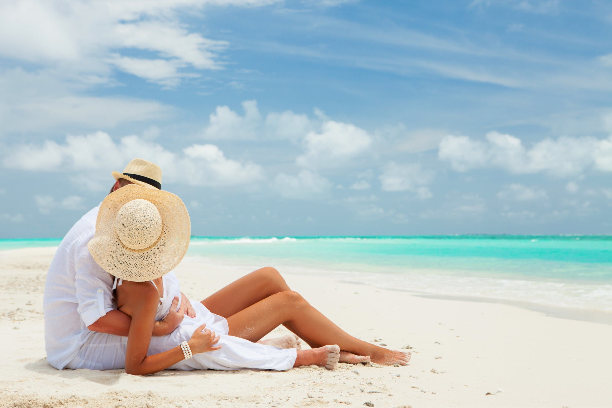 love, 1080P, summer, sea, couple, HD Wallpaper