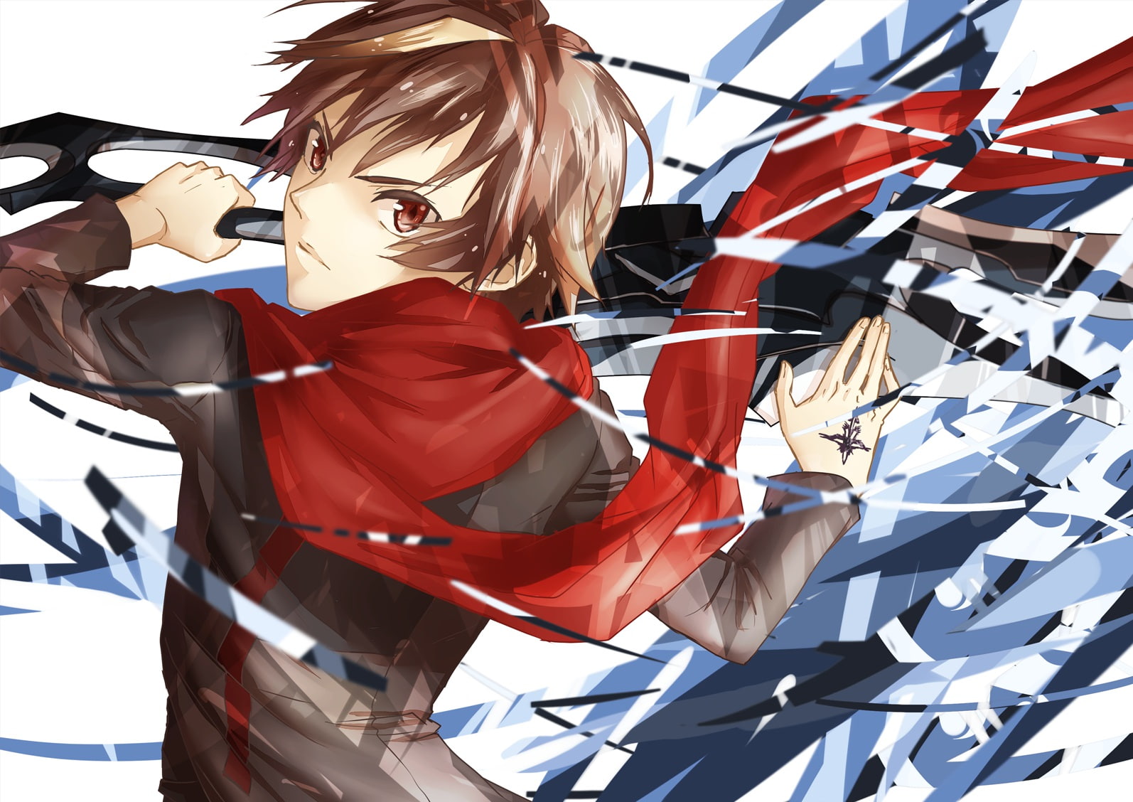guilty, ouma, hair, brown, crown, shu, weapon, 720P, HD Wallpaper