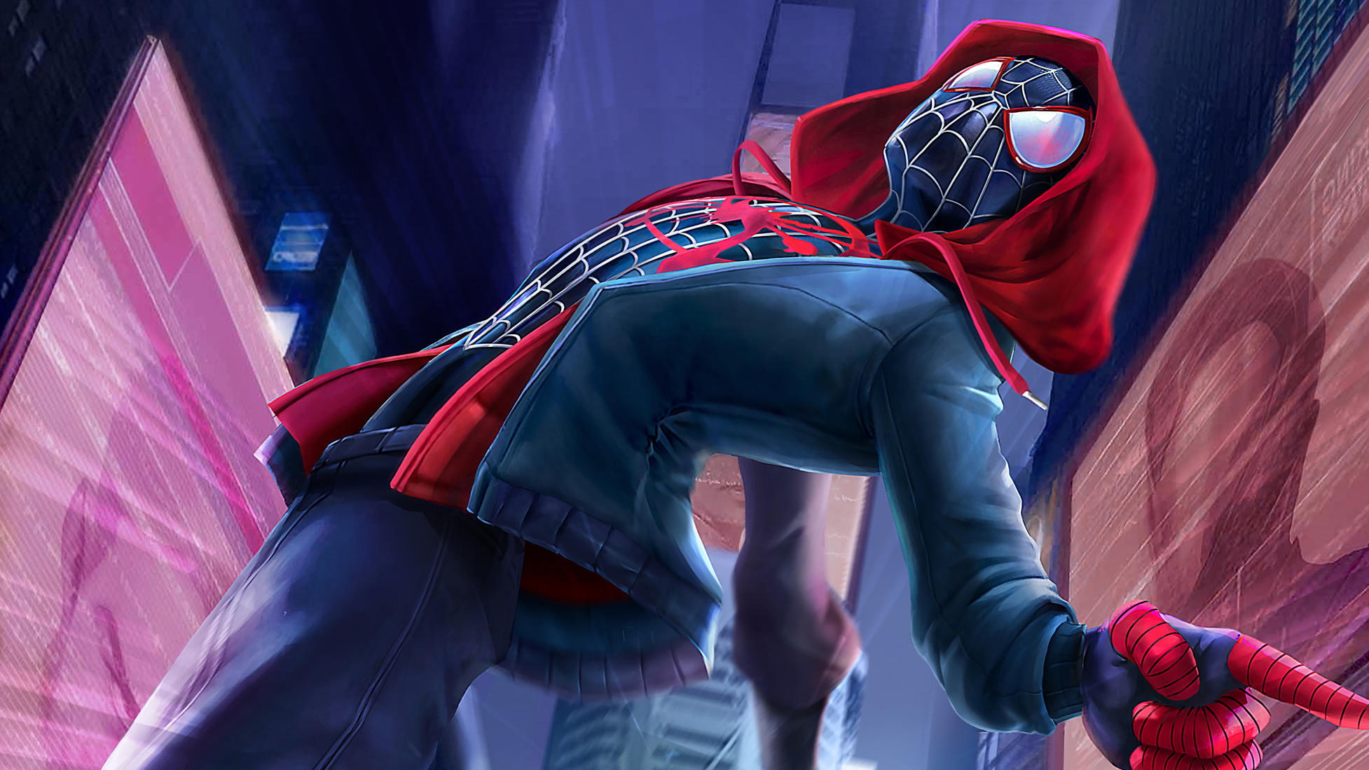 1080P, Miles Morales, Movie, Spider-Man: Into The Spider-Verse, HD Wallpaper