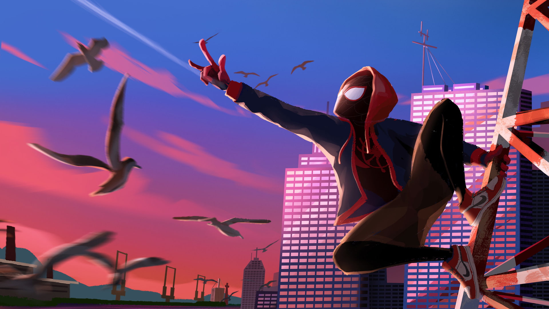 Movie, Spider-Man: Into The Spider-Verse, 1080P, Spider-Man, Miles Morales, HD Wallpaper