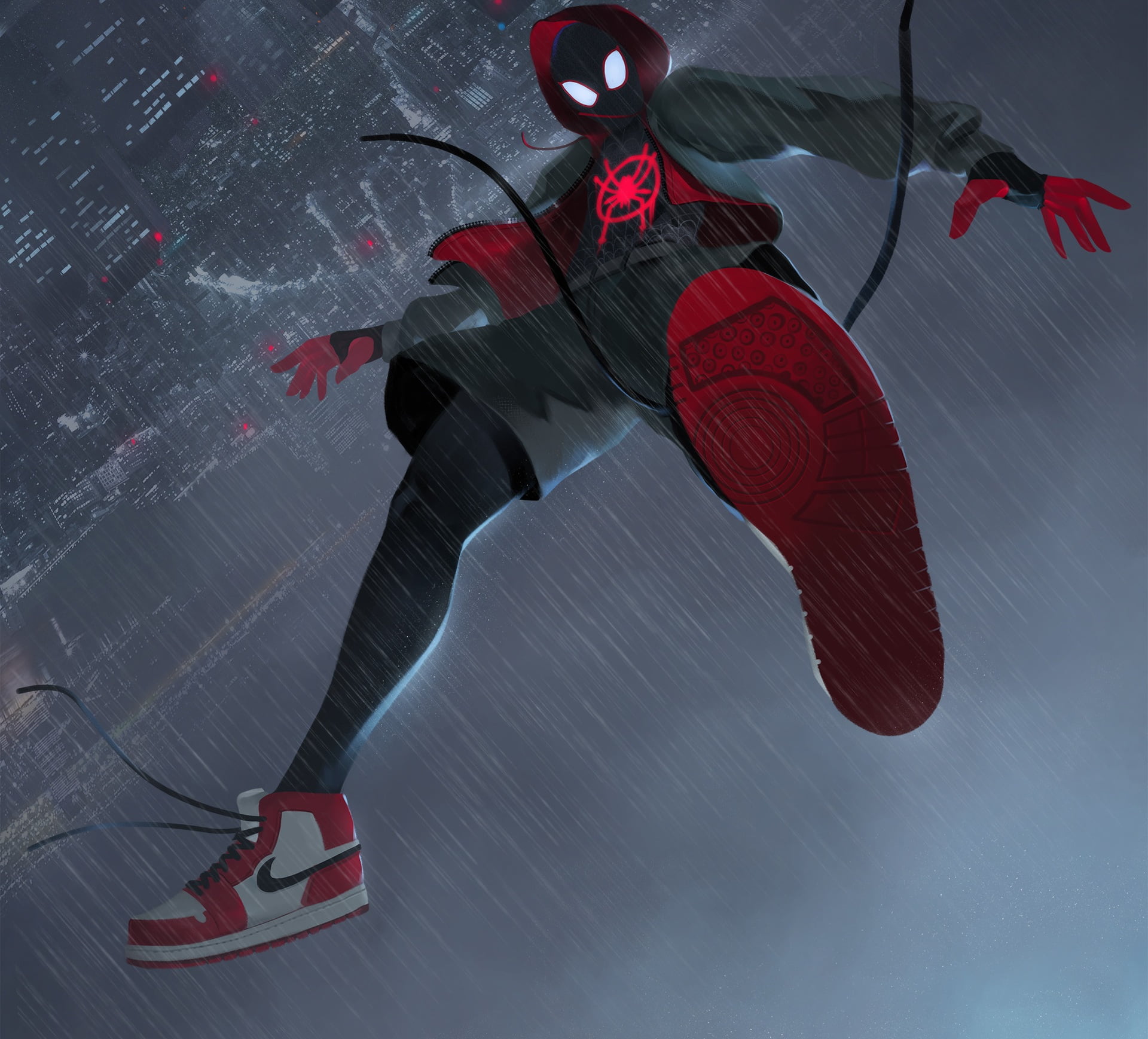 Movie, Miles Morales, Spider-Man: Into The Spider-Verse, 1080P, HD Wallpaper
