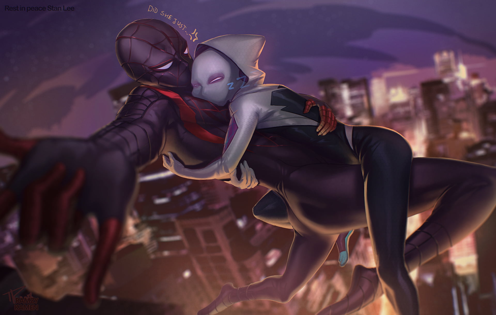 1080P, Spider-Gwen, Movie, Miles Morales, Spider-Man: Into The Spider-Verse, HD Wallpaper