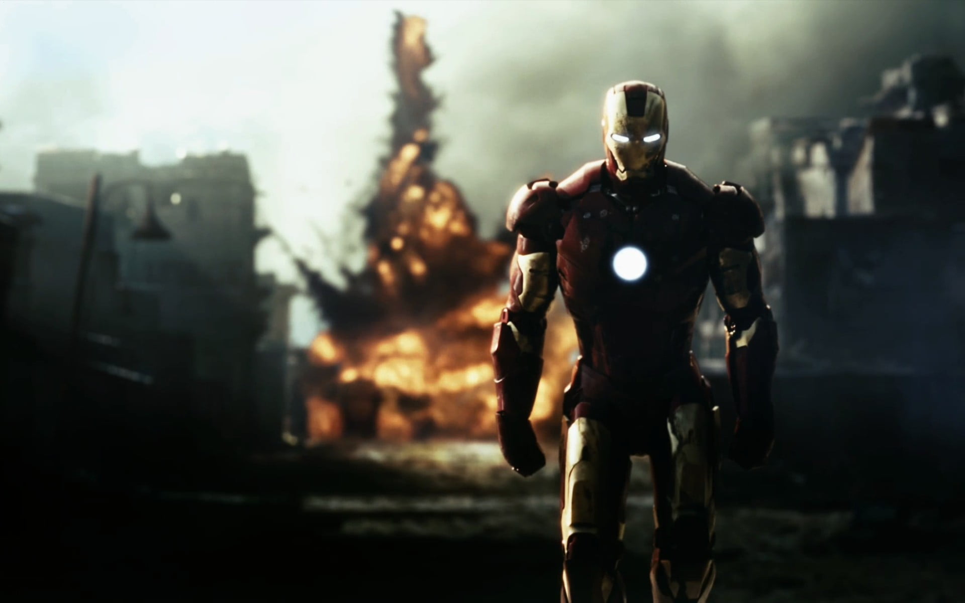 architecture, city, nature, still, one person, government, outdoors, standing, marvel, movie, men, adult, day, clothing, helmet, iron, rear view, 1080P, HD Wallpaper