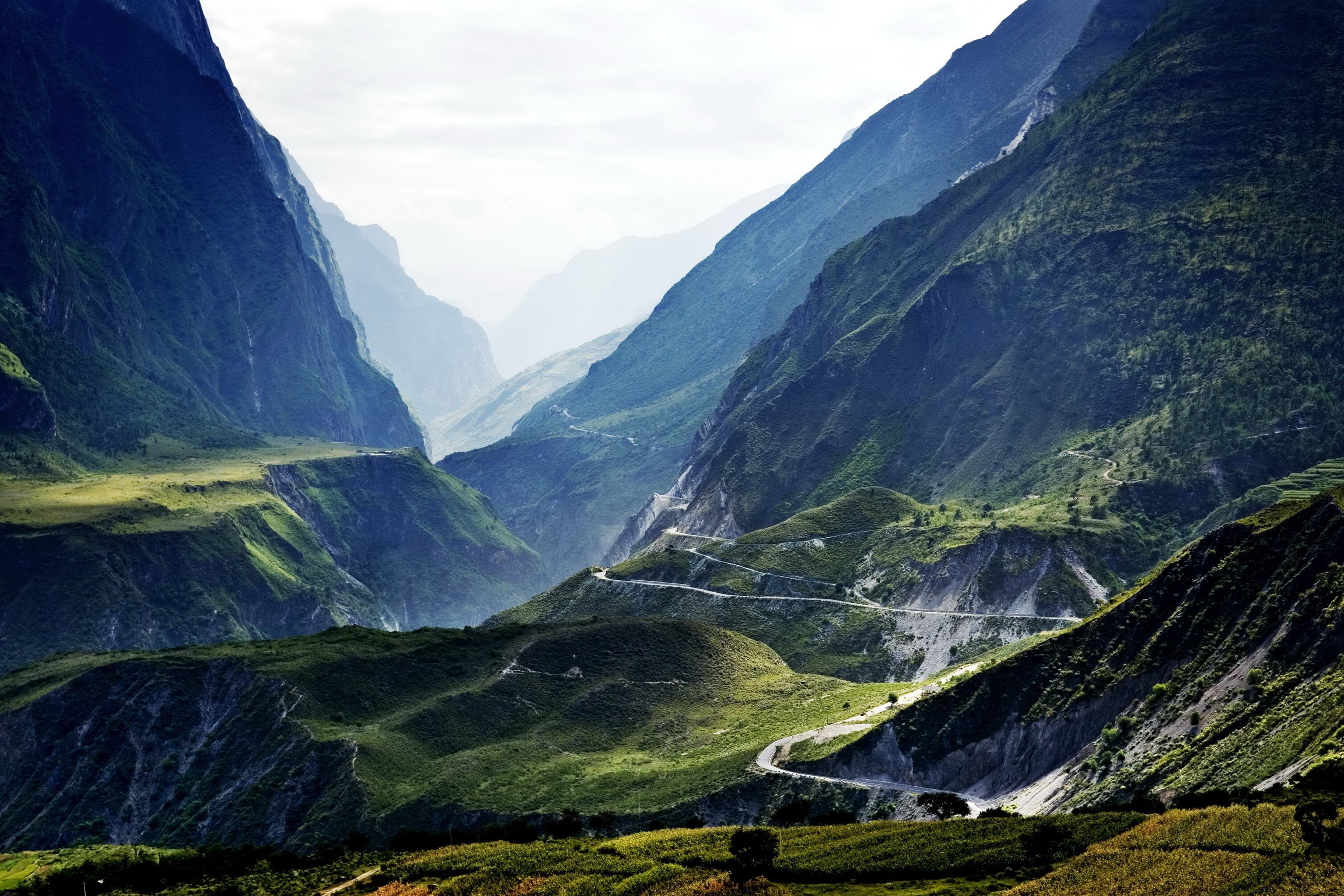 tibet, 2K, mountain, china, landscape, nature, lijiang, HD Wallpaper