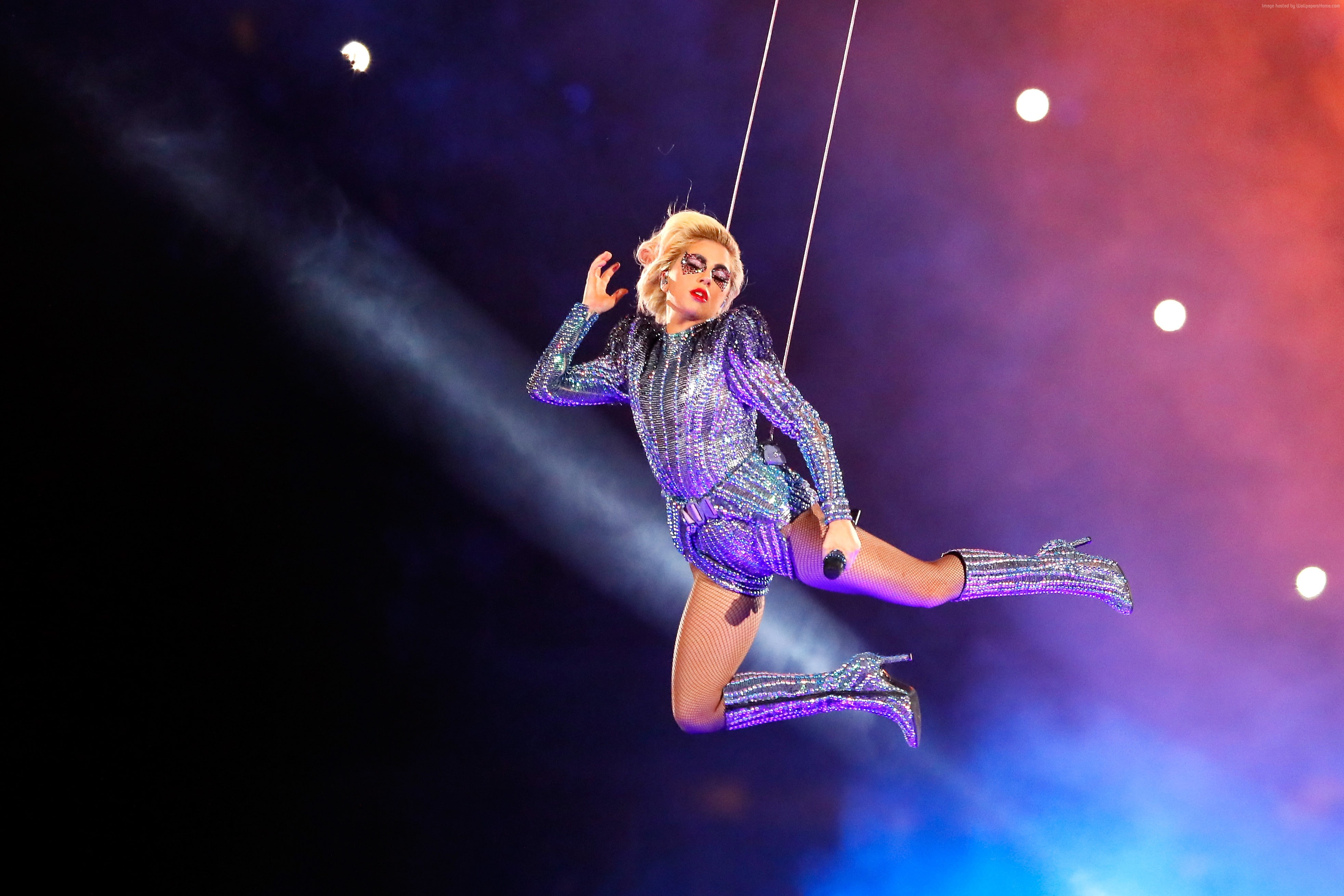 4K, photo, 4K, Lady GaGa, HD Wallpaper