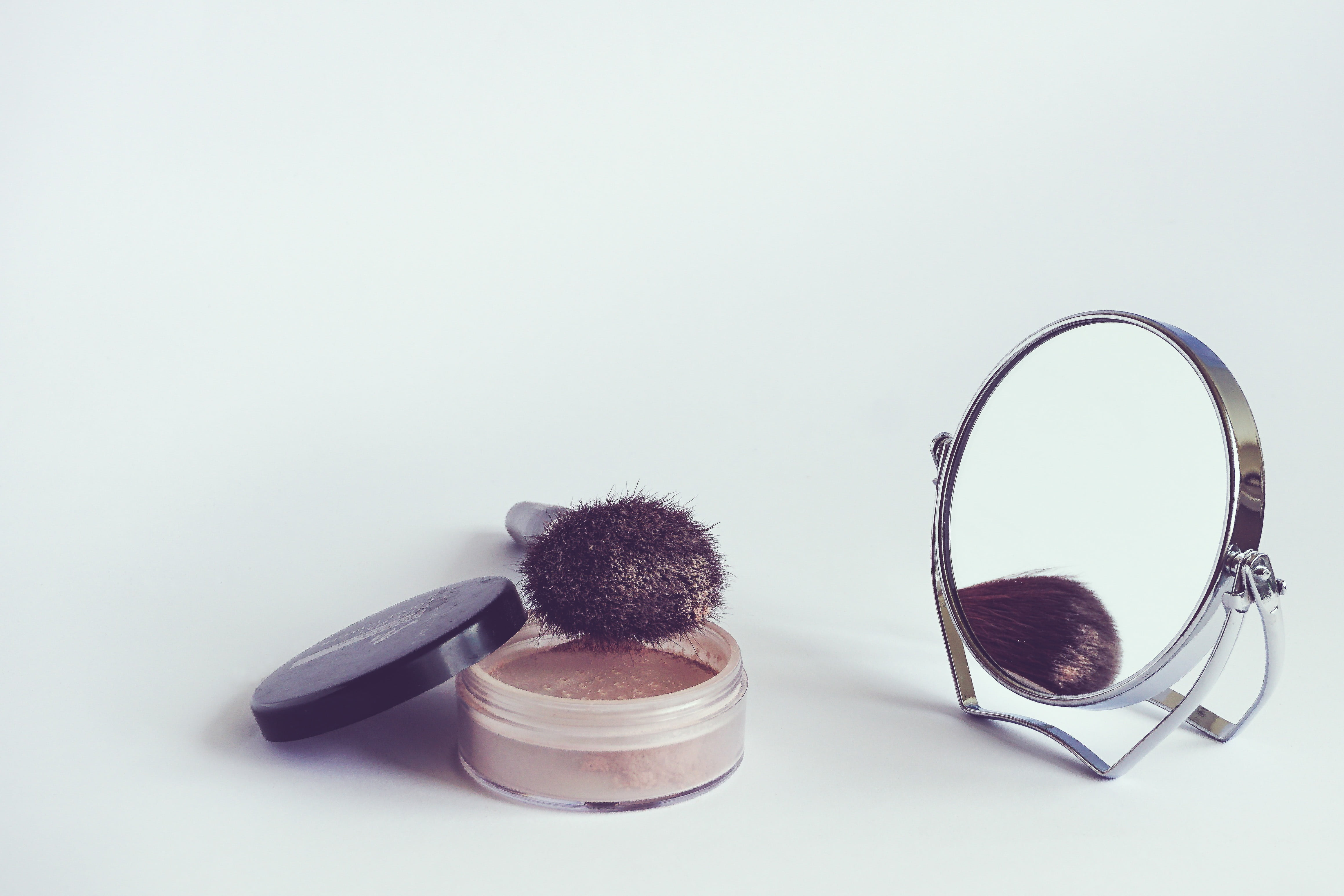 make-up, cut out, variation, glasses, close-up, mirror, indoors, vanity, makeup, personal accessory, studio shot, beauty, cosmetics, make-up brush, beside, HD Wallpaper