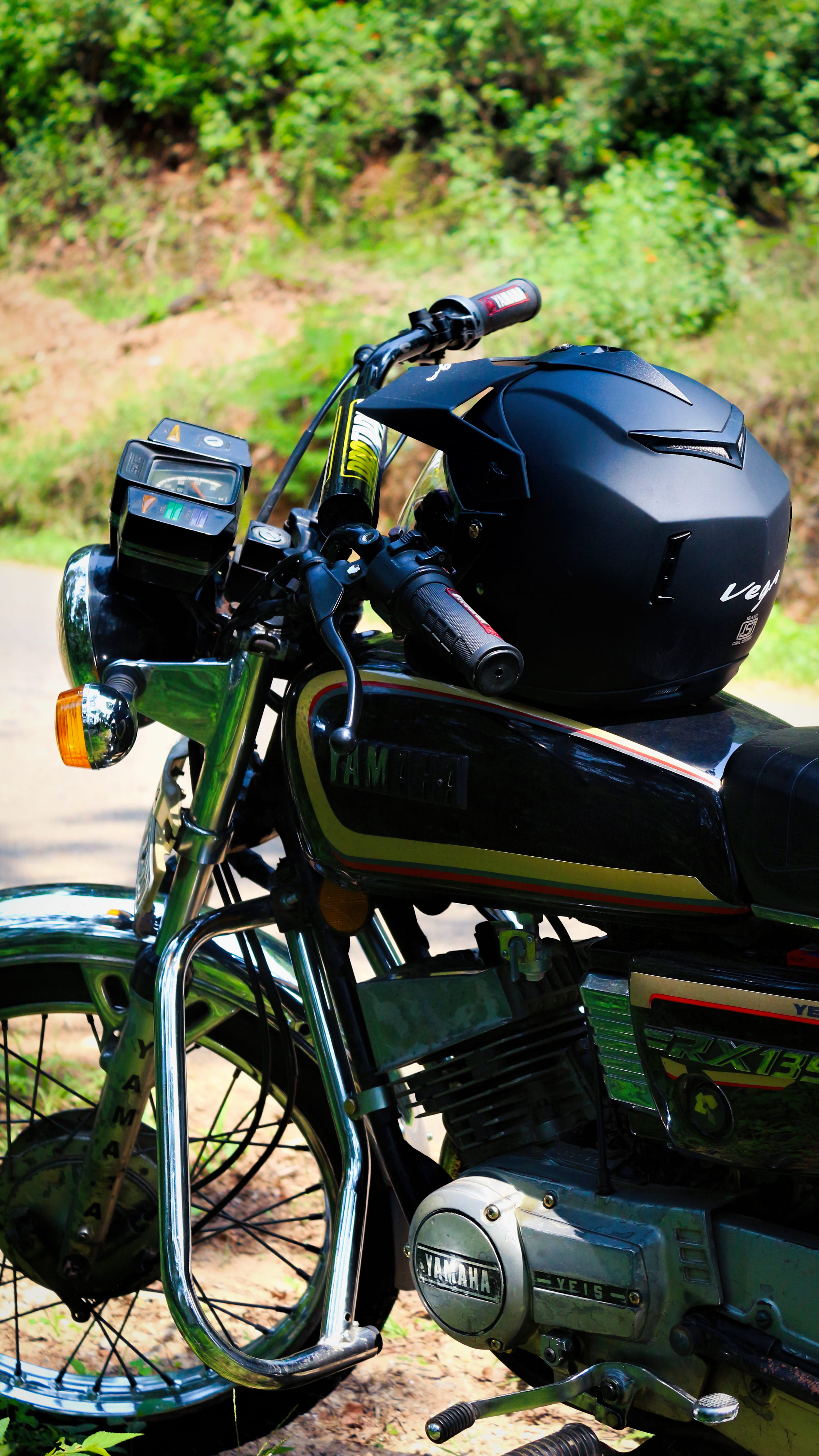 handle, motor scooter, mode of transportation, land, bicycle, focus on foreground, nature, wheel, blur, vespa, field, bike, travel, outdoor, day, tire, Phone HD Wallpaper
