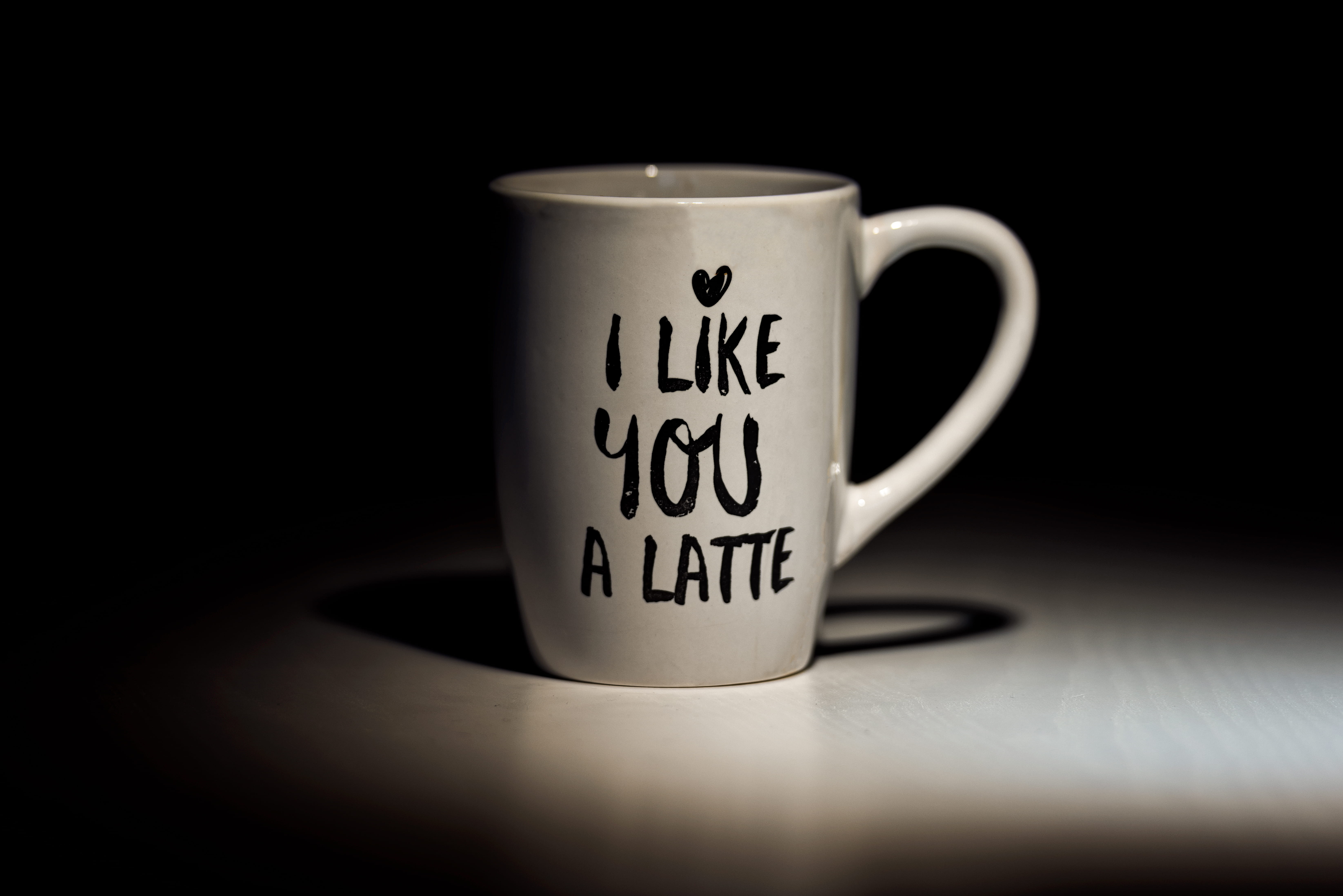 love, communication, dark, restaurant, text, black background, coffee cup, cafe, close-up, drink, plant, tea cup, single word, saucer, no people, studio shot, HD Wallpaper
