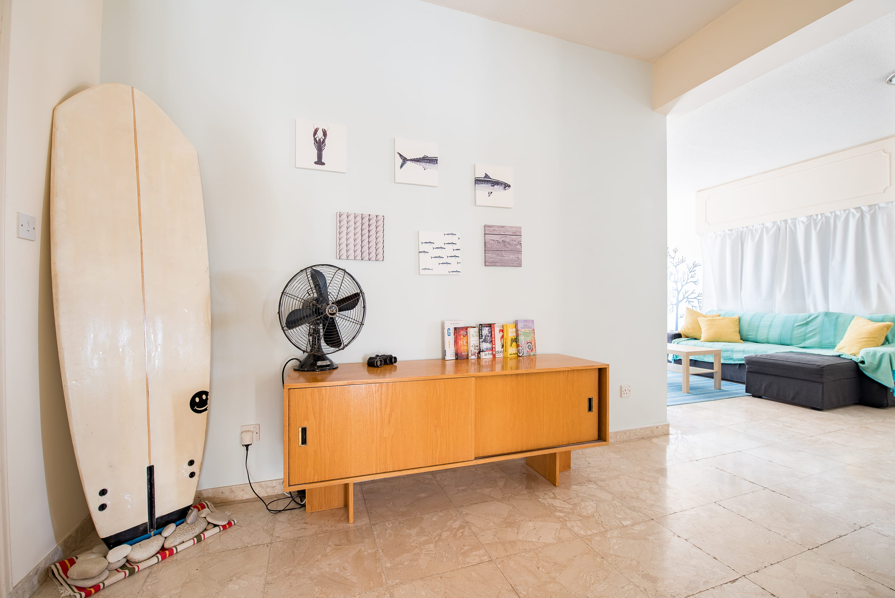 sideboard, flooring, seat, home interior, modern, wood - material, fishes on the wall, desk, home, domestic room, top, indoors, reading book, absence, parquet floor, HD Wallpaper