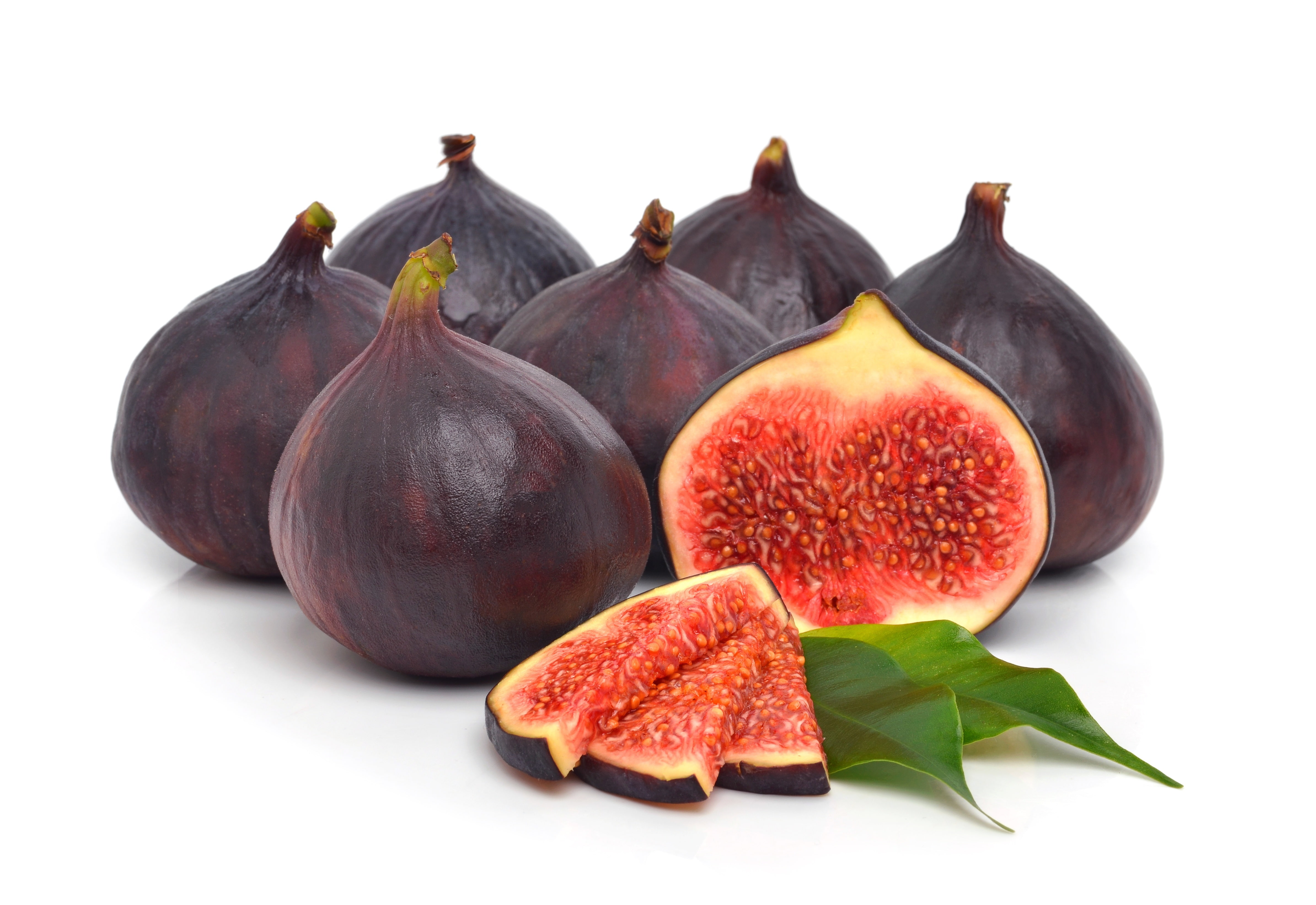 the Fig tree, figs, the ripe fruit, white background, fruit, 4K, HD Wallpaper