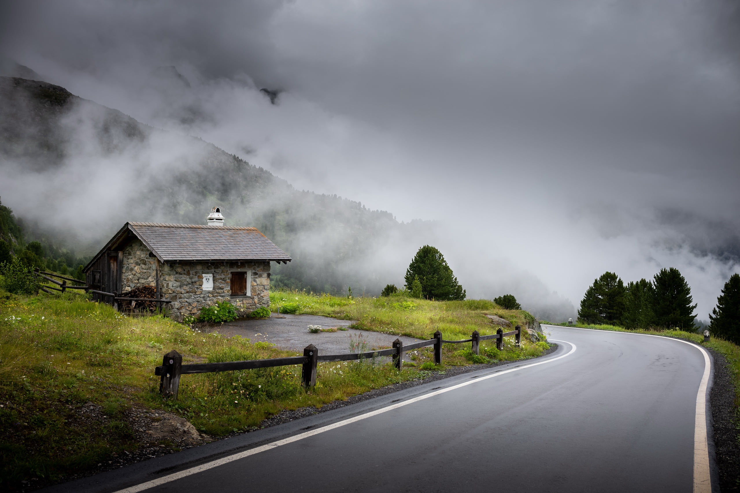 Canton of Graubunden, 2K, Switzerland, La Punt-chamues-ch, HD Wallpaper