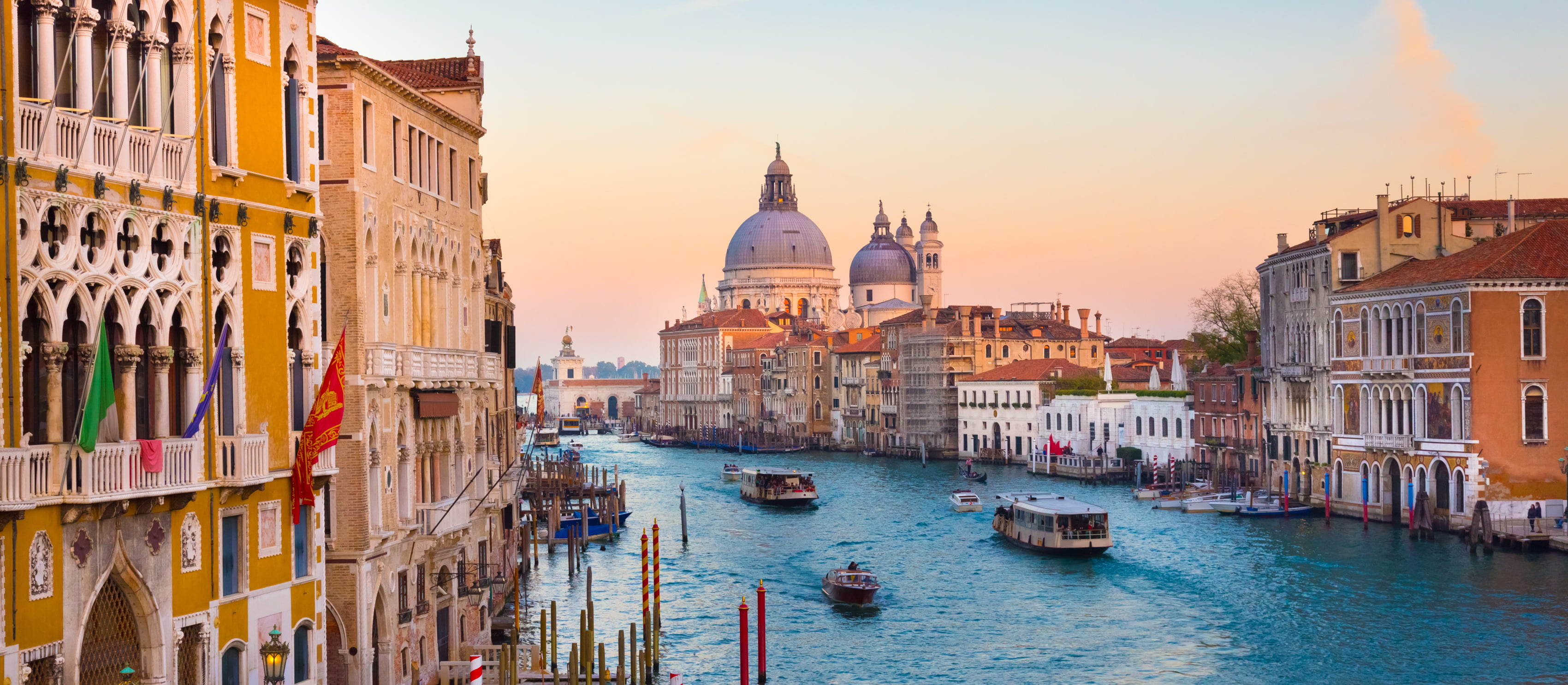 sea, tourism, italian Culture, Grand Canal, romance, channel, dusk, vacations, mode of transportation, canal, passenger craft, lagoon, day, europe, church, HD Wallpaper