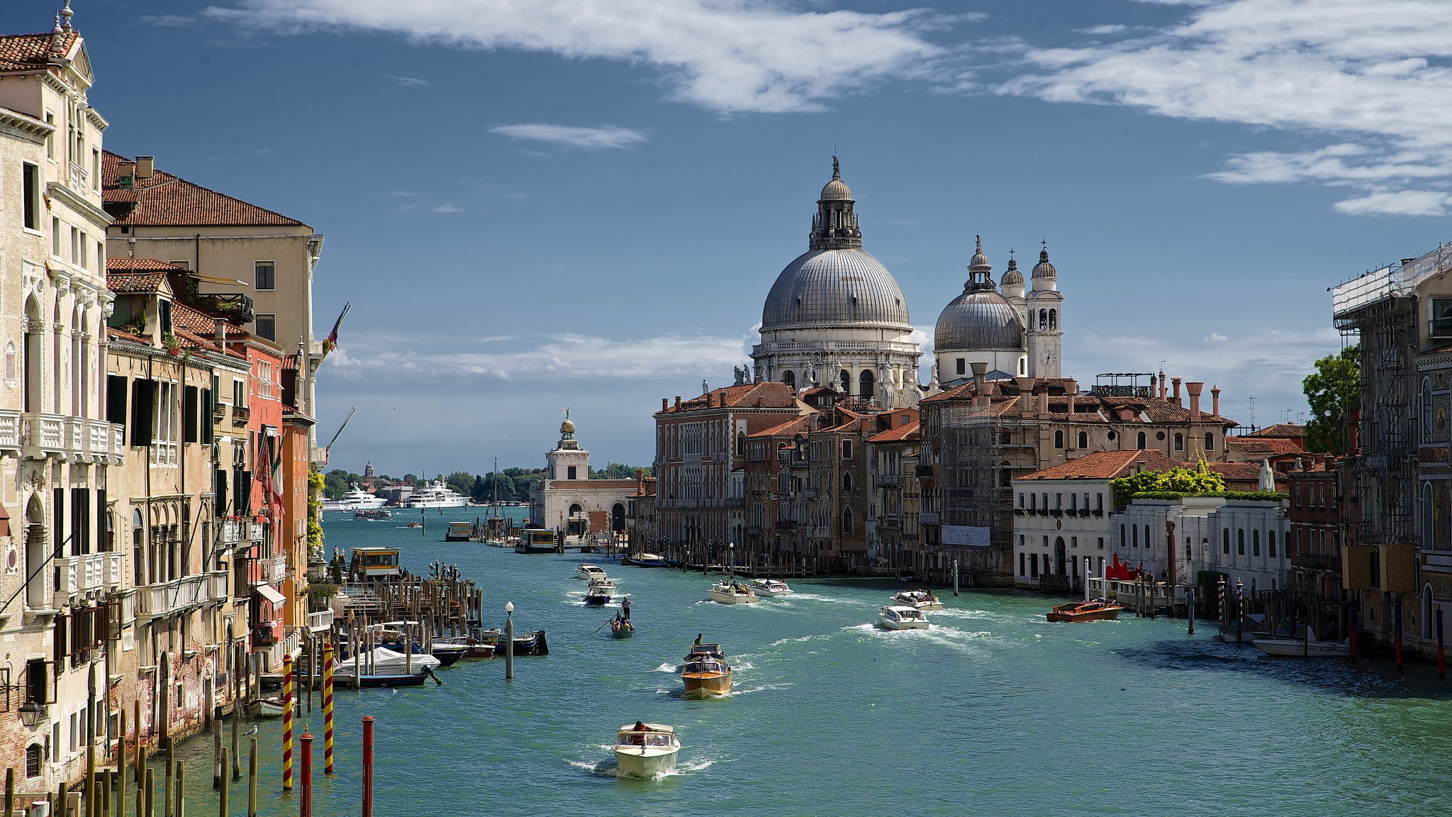 Venice, Canal Grande, boats, 1080P, grande, canal, HD Wallpaper
