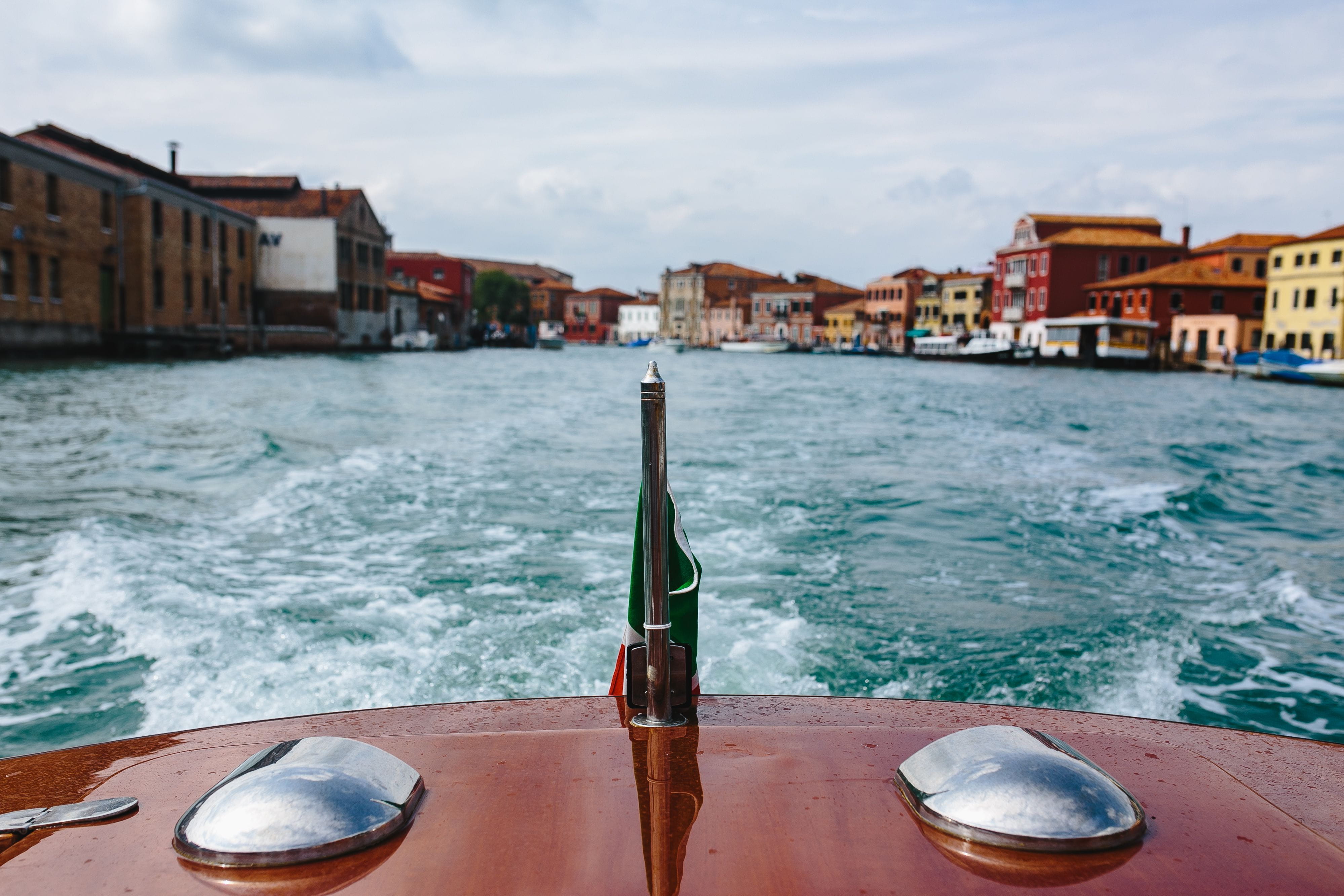 famous Place, cloud - sky, on my way, canal, 4K, no people, sky, islands, wooden post, trip, water surface, focus on foreground, boat, nautical Vessel, HD Wallpaper
