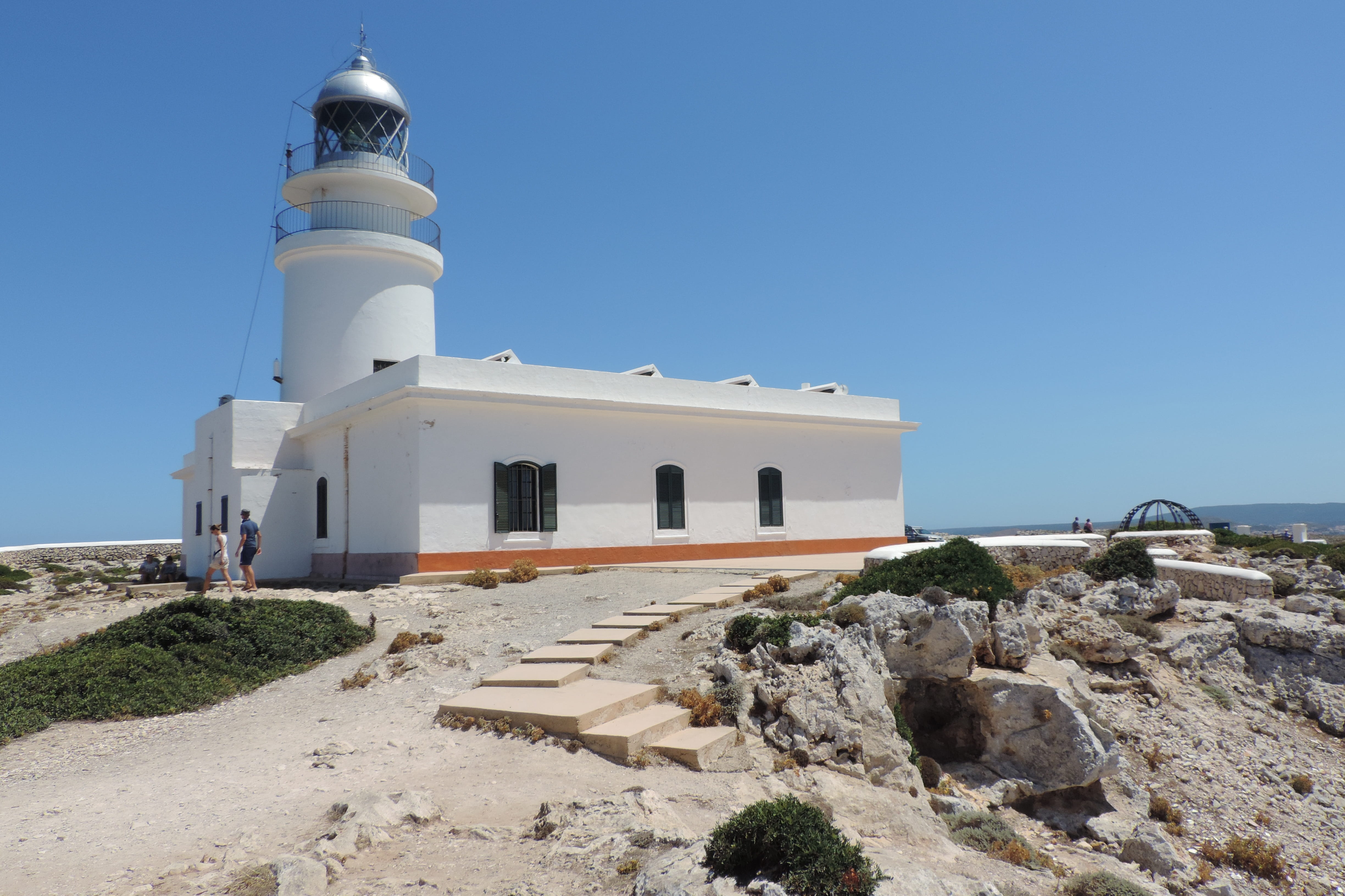 sky, guidance, nature, clear sky, building exterior, travel, no people, copy space, rock - object, religion, lighthouse, spain, architecture, 4K, outdoors, HD Wallpaper