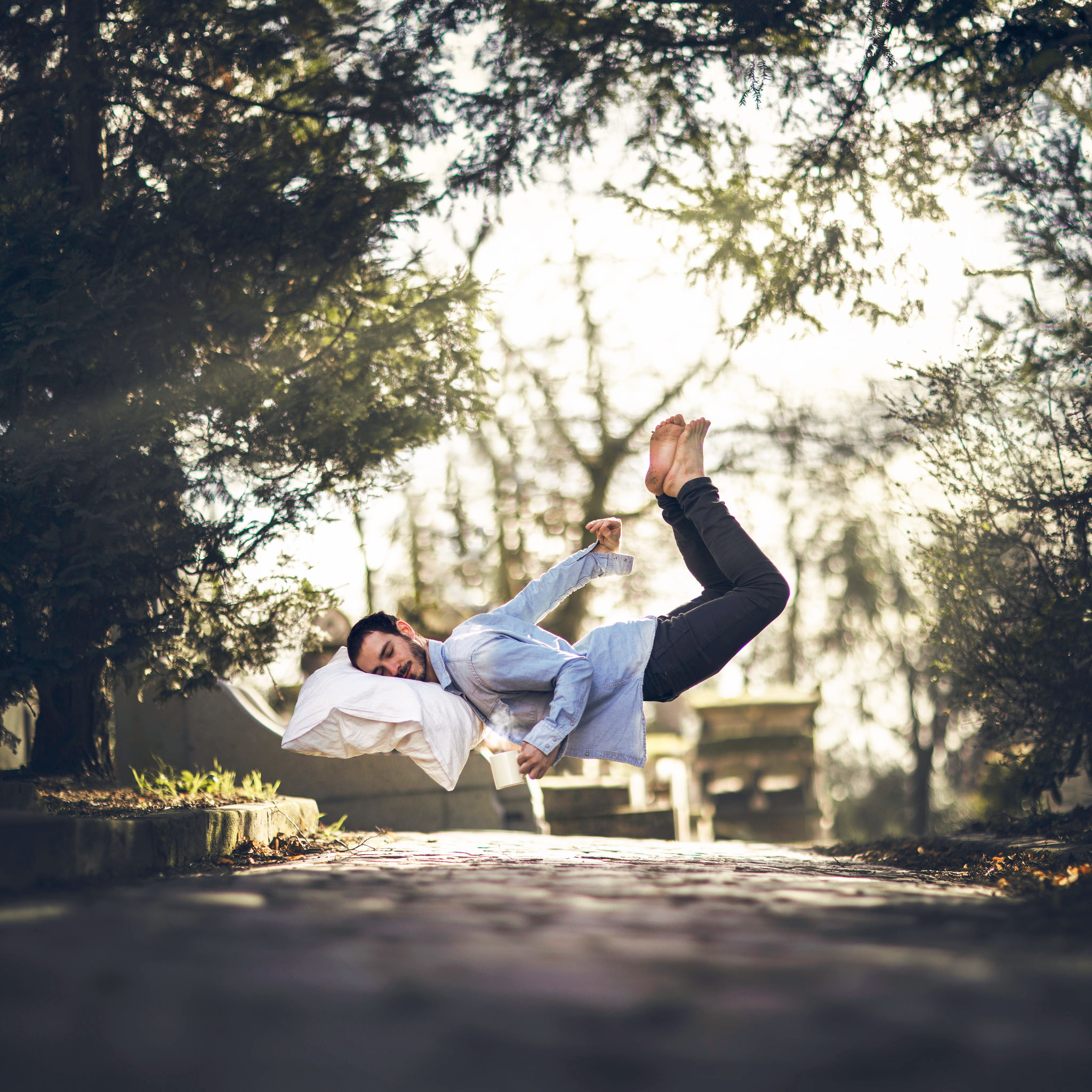 1080P, Vincent Bourilhon, man, pillow, Falling asleep, sleep, Phone HD Wallpaper