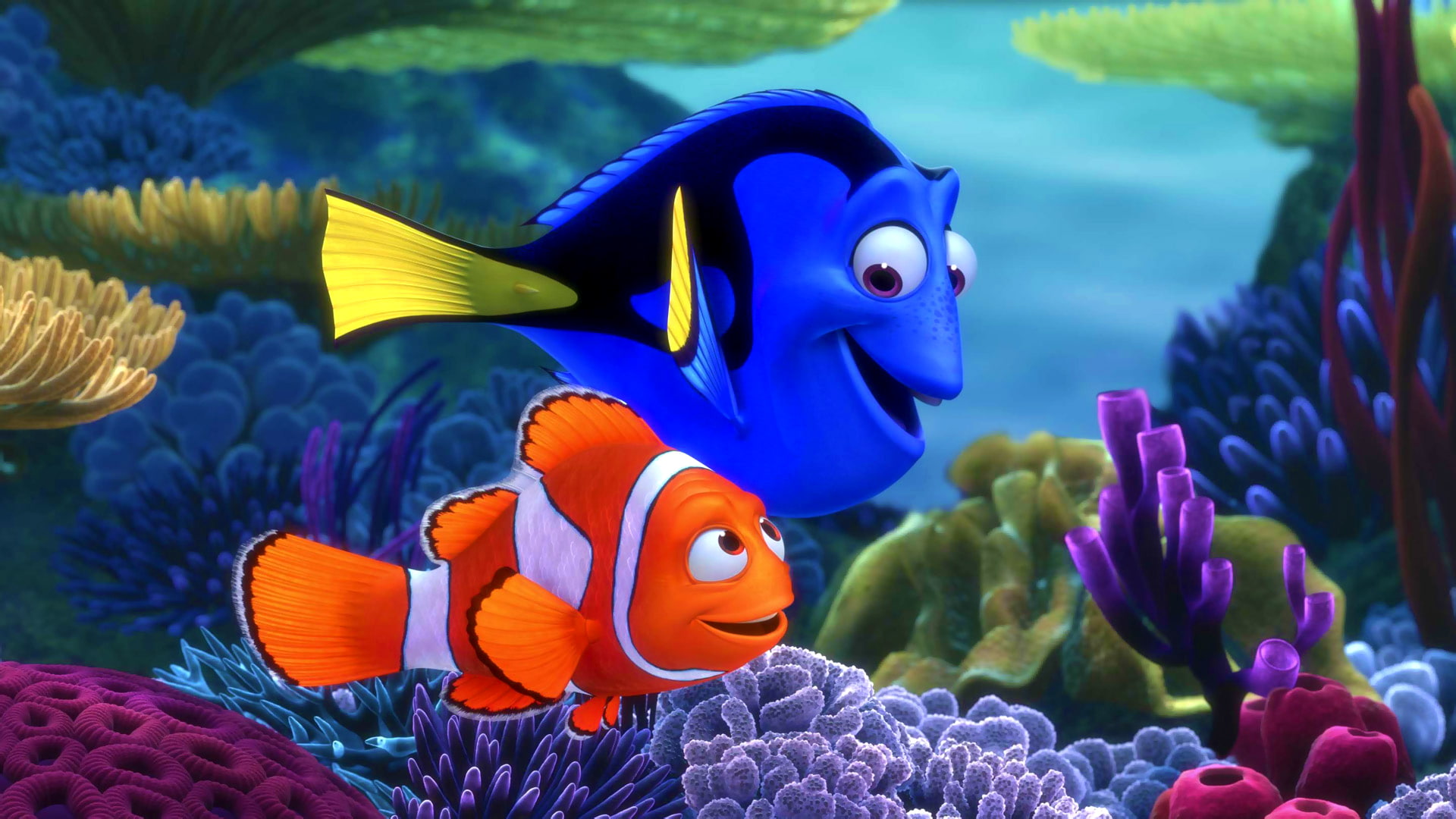 1080P, Finding Nemo, Dory (Finding Nemo), Marlin (Finding Nemo), HD Wallpaper