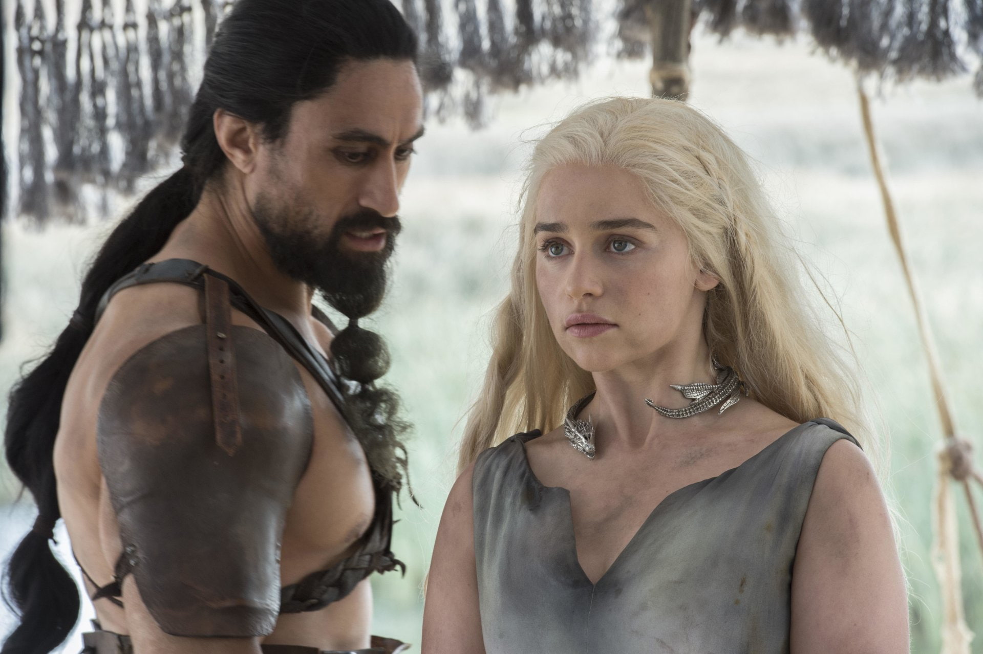 Game Of Thrones, TV Show, Emilia Clarke, 1080P, Joseph Naufahu, Daenerys Targaryen, Khal Moro, HD Wallpaper