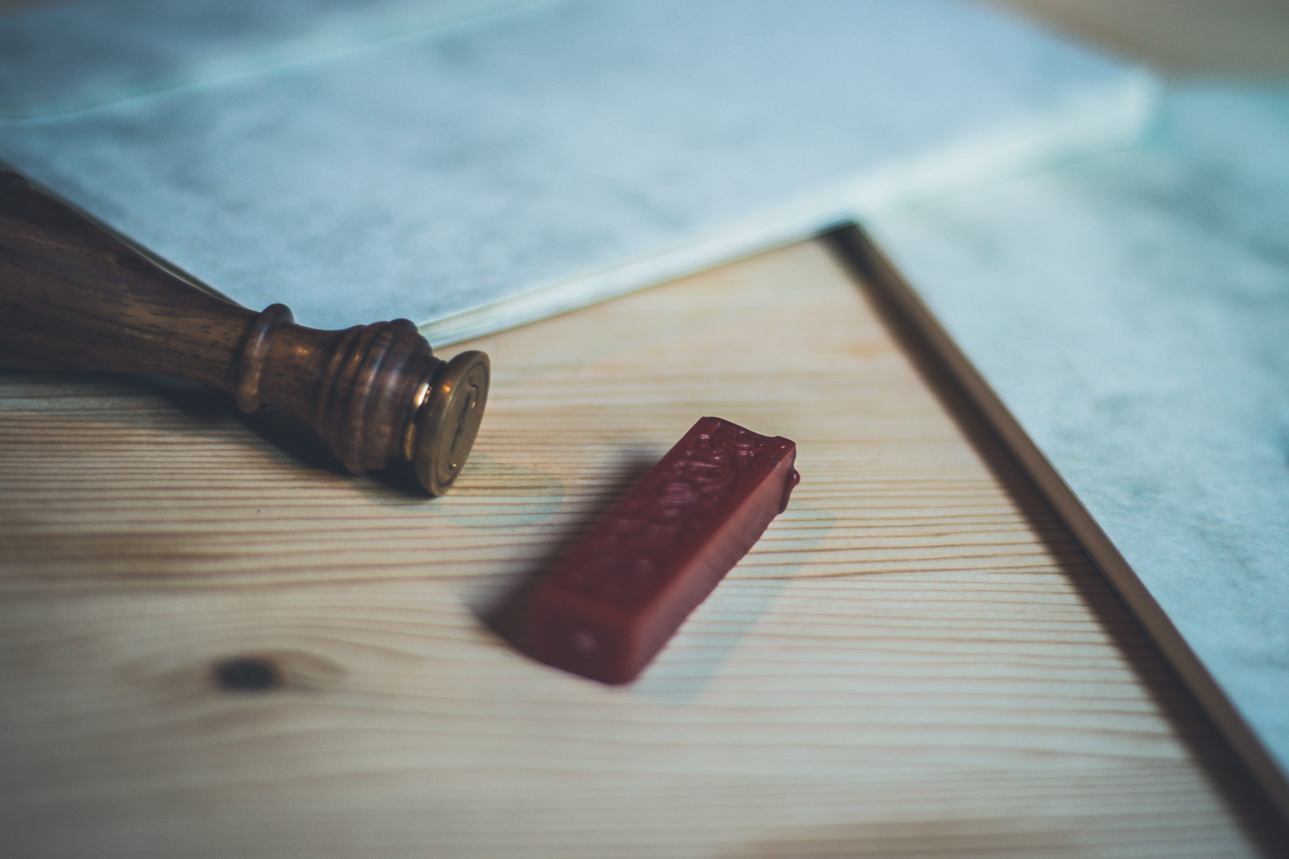 two objects, table, old paper, old, tool, no people, preparation, selective focus, metal, art and craft, old fashioned, nostalgia, old time, letters, mailing, HD Wallpaper