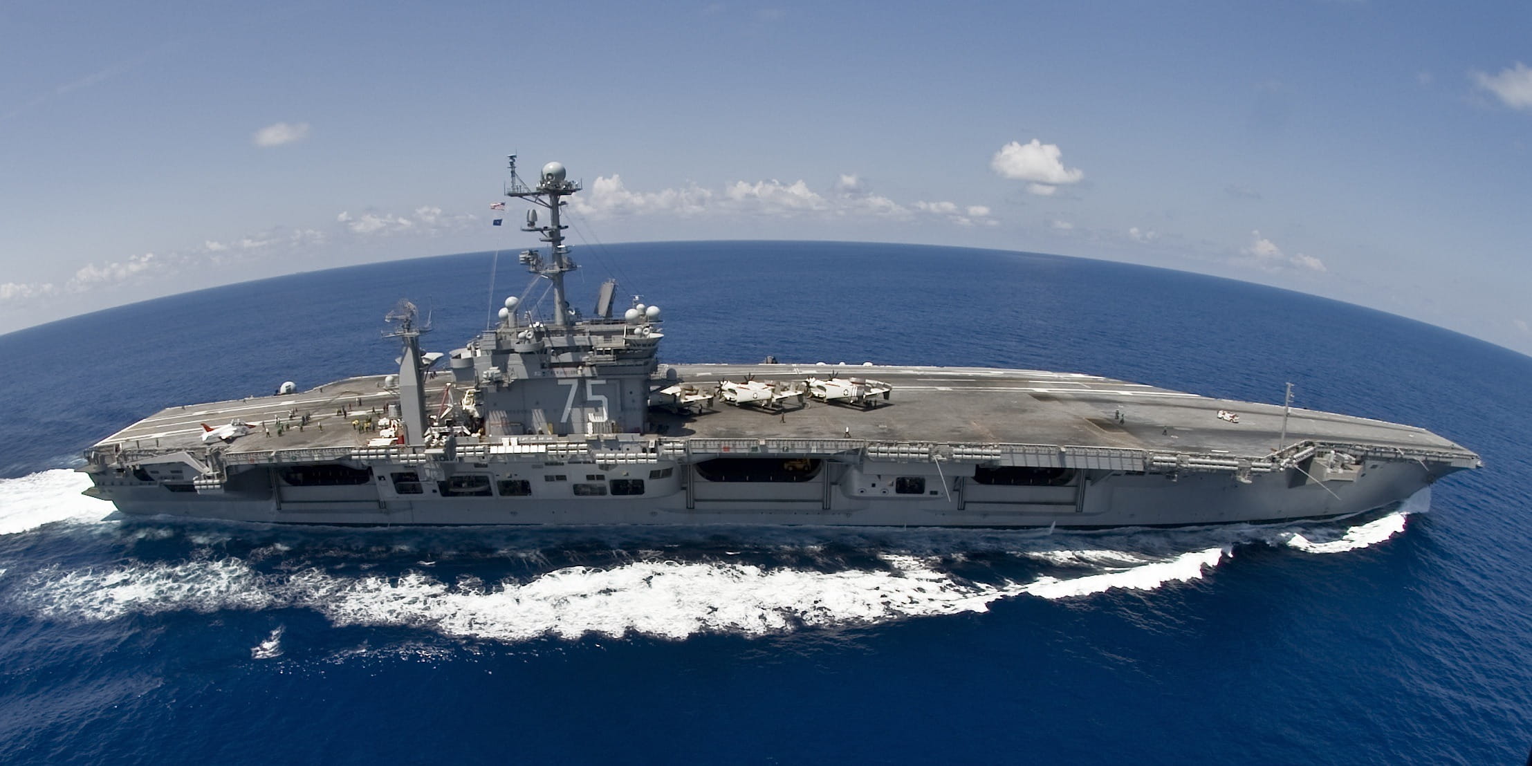 military training, water, outdoors, fisheye, ocean, Water, freight transportation, 1080P, motion, nautical vessel, navy, blue, Ship, military, sky, shipping, HD Wallpaper