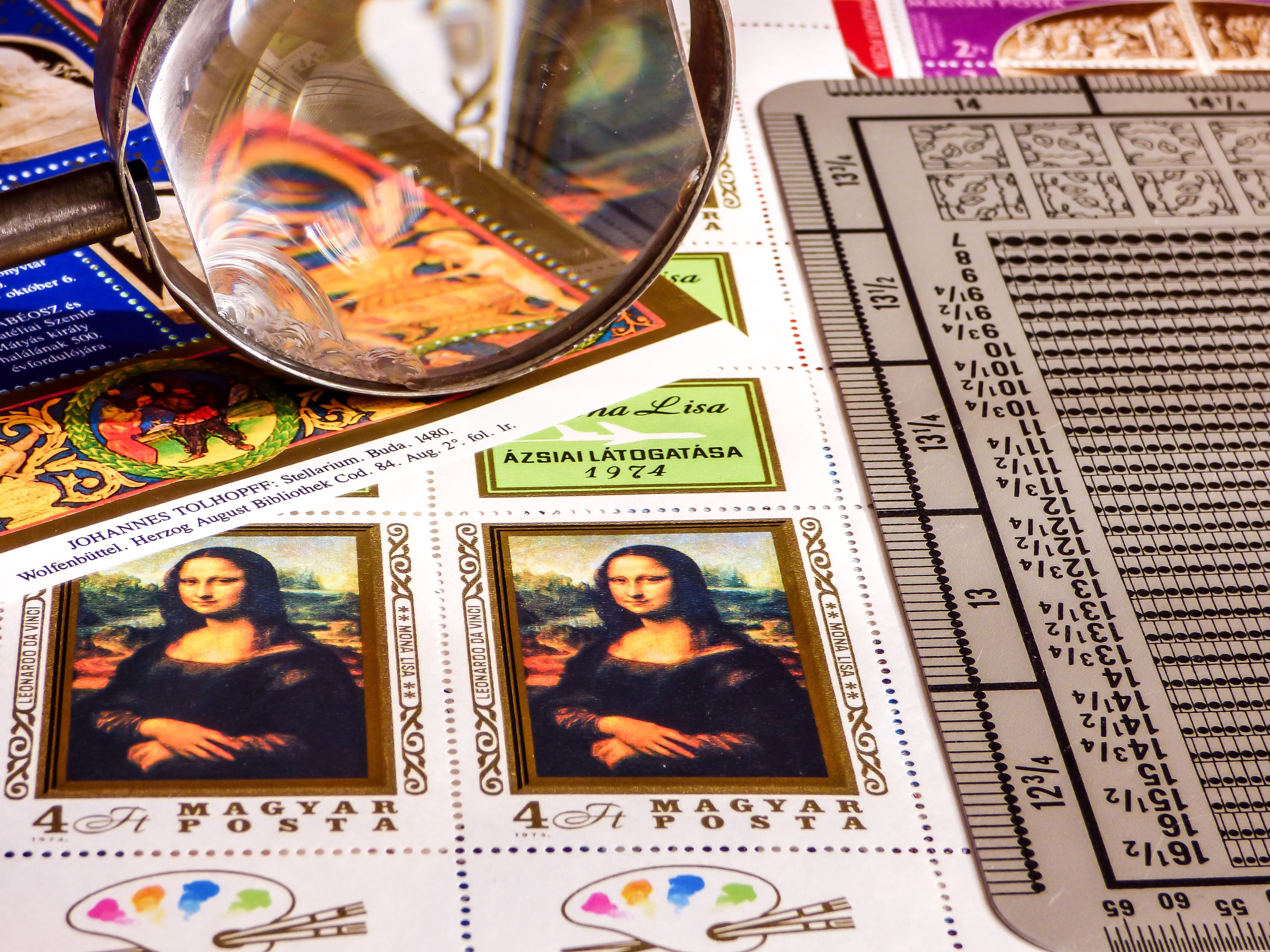 economy, Stamp, still life, script, history, 4K, Magnifying Glass, male likeness, text, paper, retro, old, variation, day, postage stamp, finance, the past, HD Wallpaper