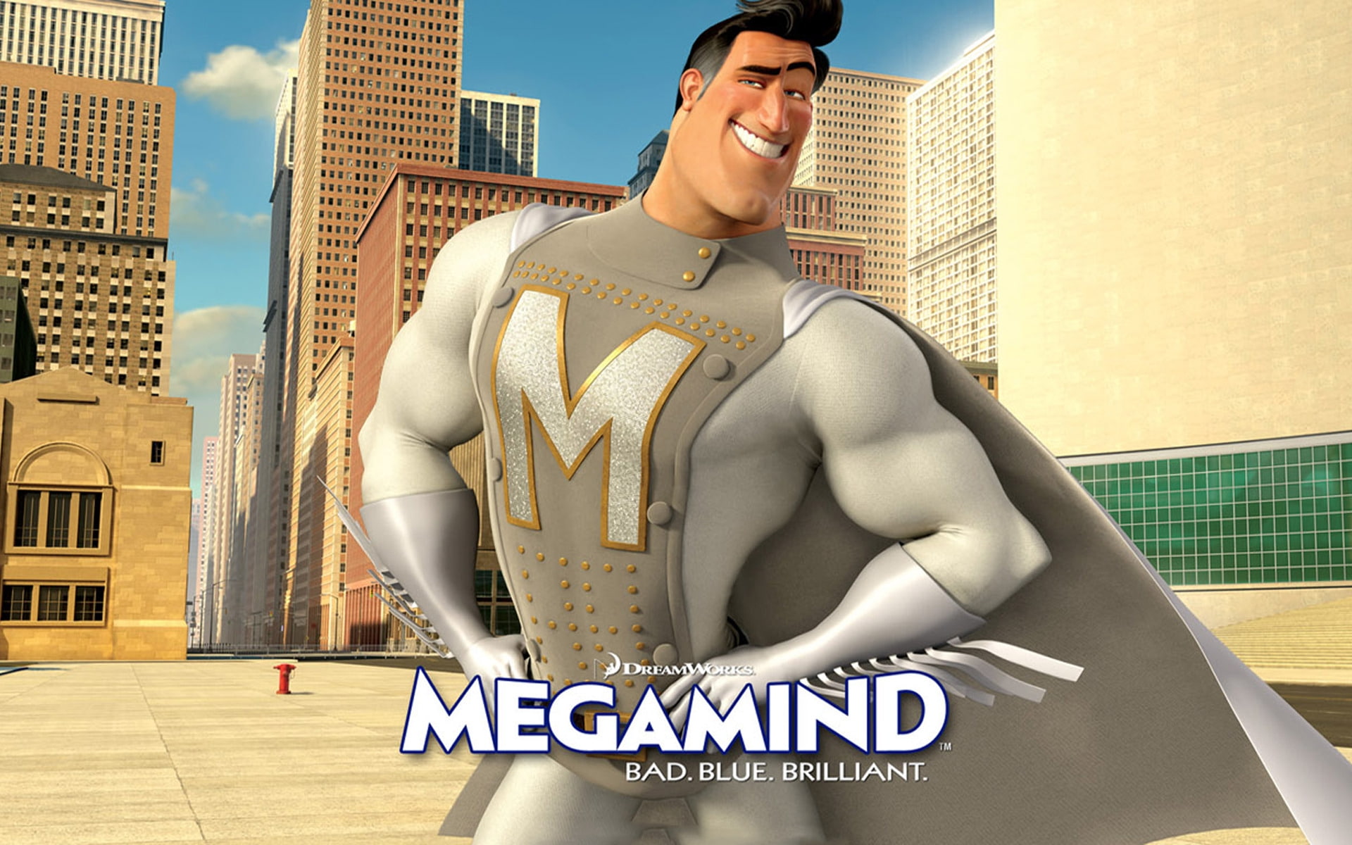 brad, 1080P, megamind, action, metro, comedy, animation, pitt, man, HD Wallpaper