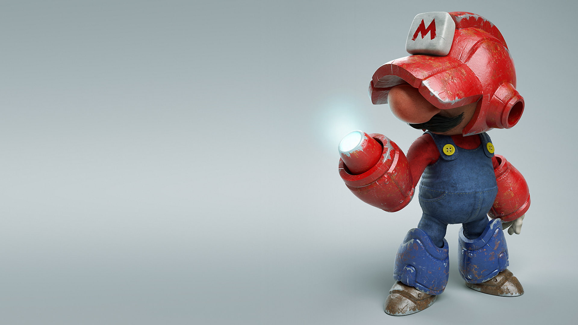 mario, model, figure, 1080P, megaman, Mega Mario, HD Wallpaper