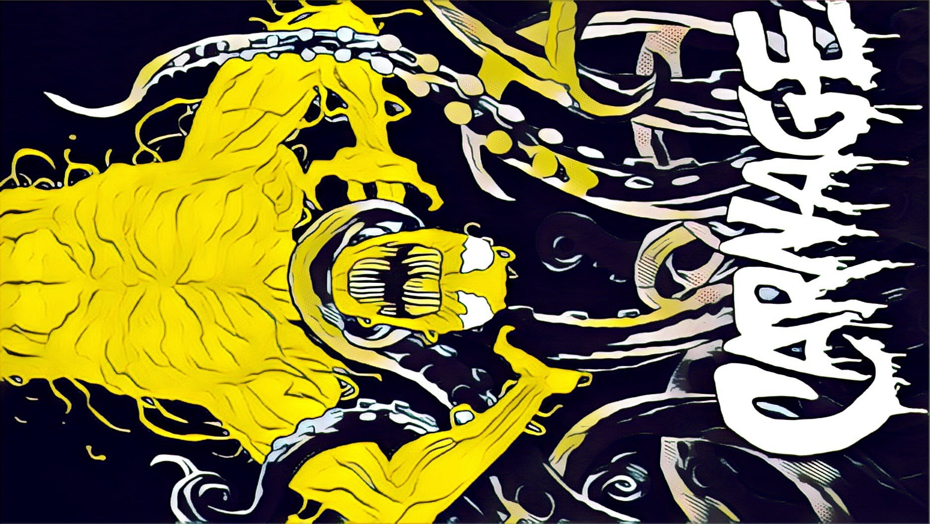 close-up, invertebrate, Marvel Comics, yellow, animal representation, art and craft, abstract, indoors, creativity, underwater, multi colored, animal wildlife, HD Wallpaper