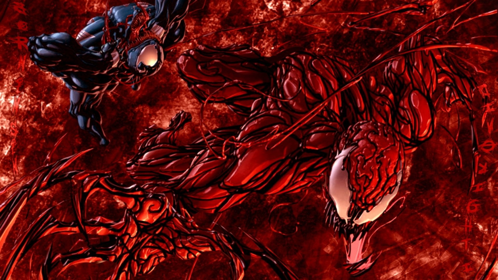 close-up, blood, indoors, Spider-Man, animal wildlife, pattern, animals in the wild, water, red, event, Carnage (Marvel Comics), animal, science, animal themes, HD Wallpaper