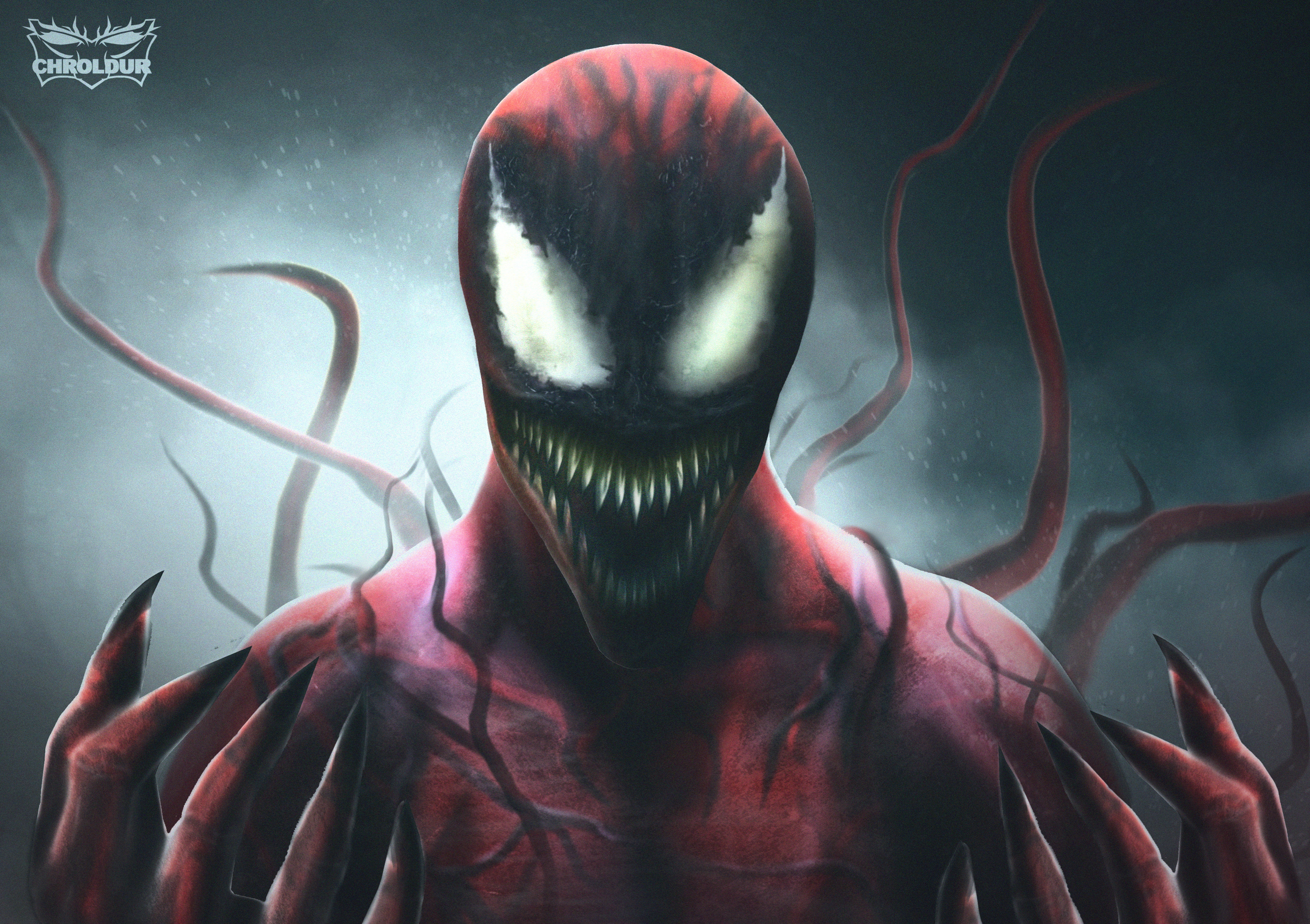 Fan art, 4K, 4K, Carnage, HD Wallpaper