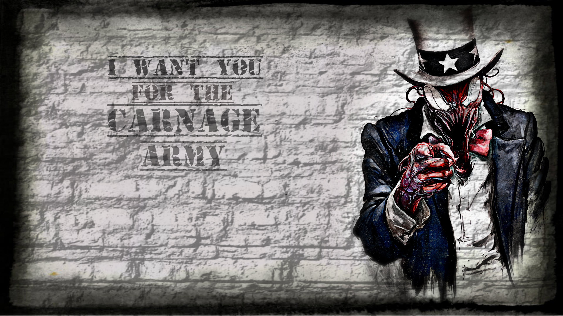carnage, uncle, man, 1080P, want, poster, hd, cartoon/comic, spider, army, sam, HD Wallpaper