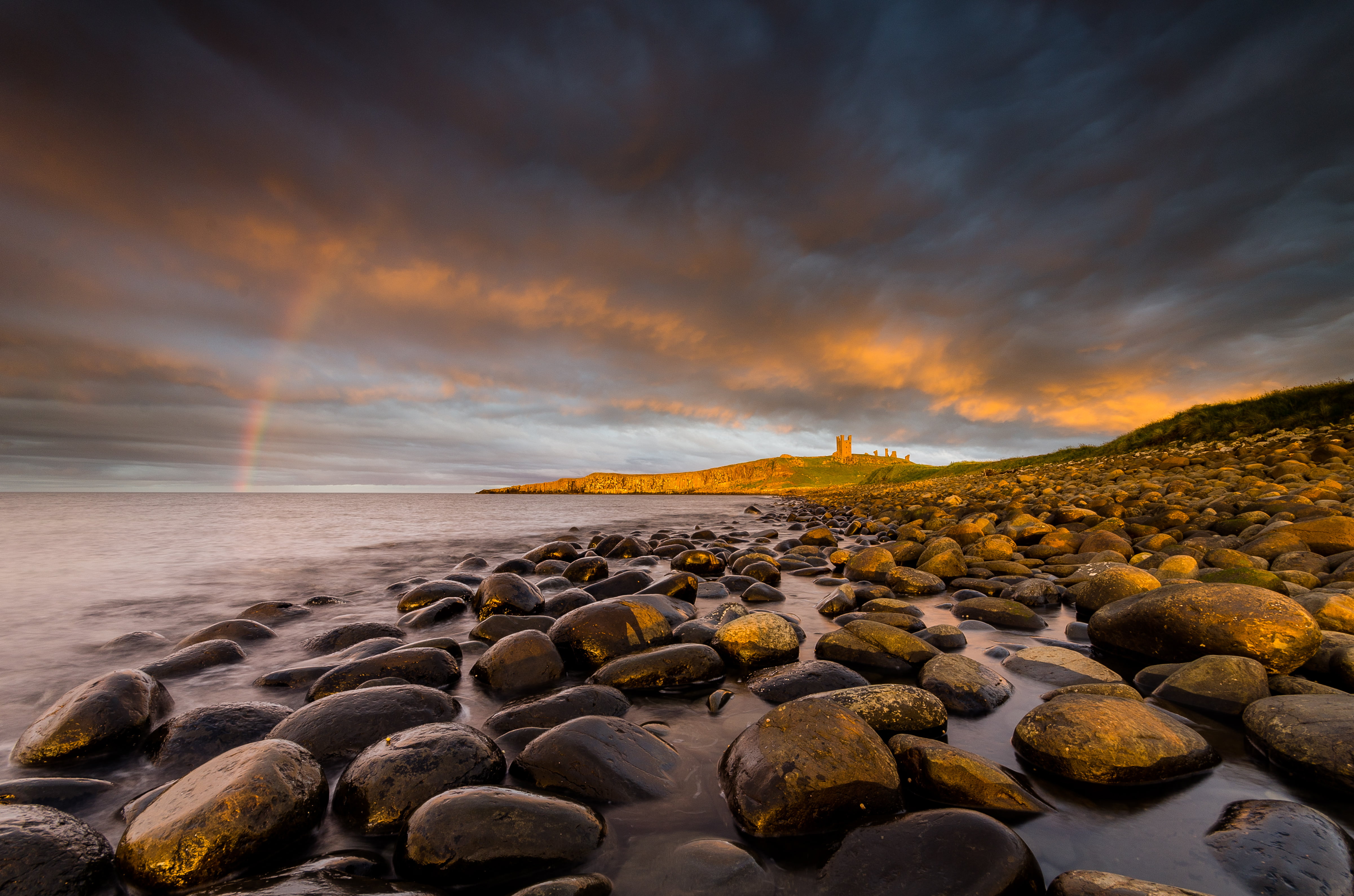 scenics, day, dusk, 20mm, beach, cloud - Sky, coastline, photography, sky, range, Nikon-D7000, nature, beauty In Nature, outdoors, sunrise - Dawn, panograma, HD Wallpaper