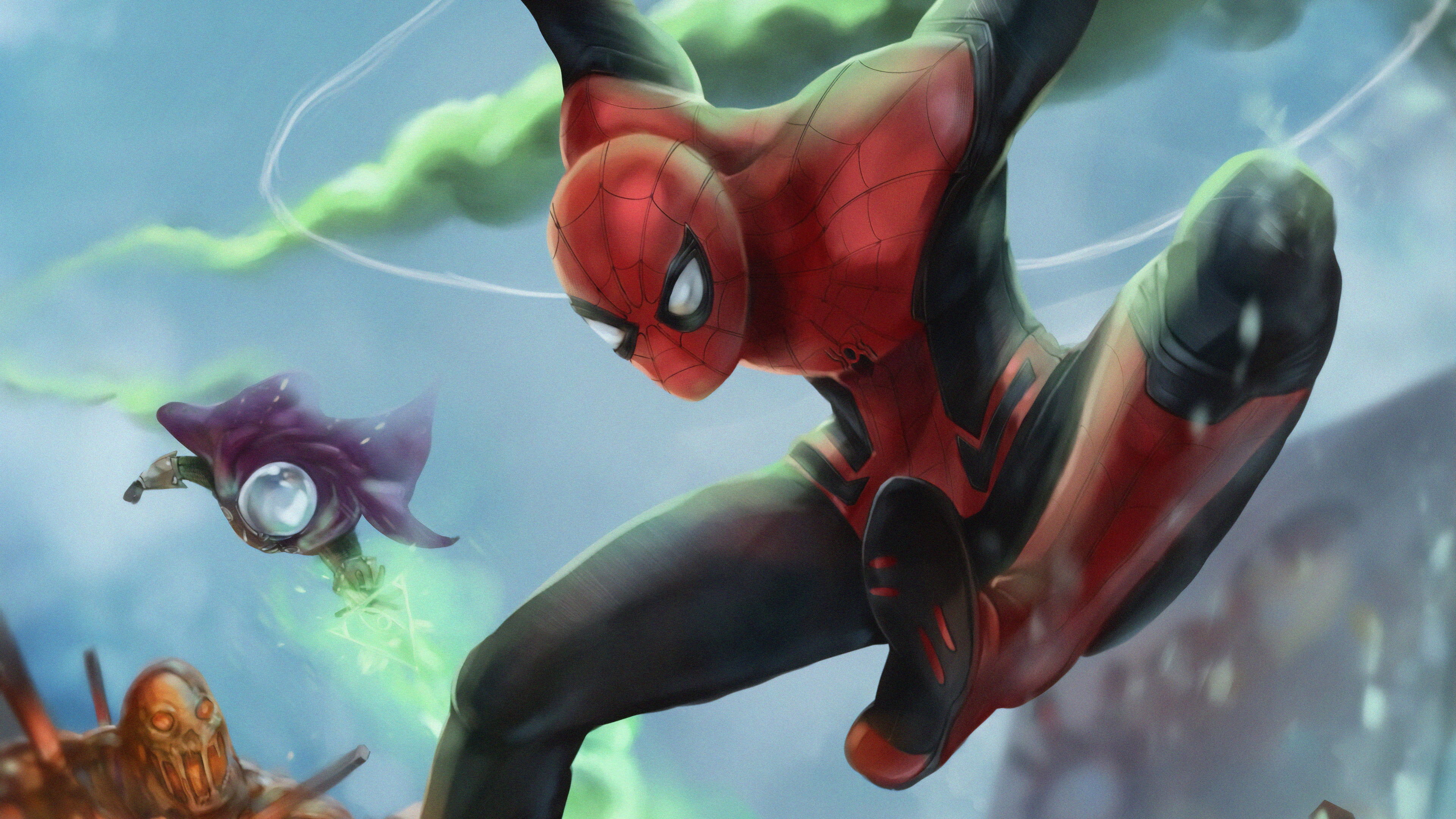 Mysterio (Marvel Comics), Spider-Man: Far From Home, Spider-Man, Marvel Comics, 4K, HD Wallpaper