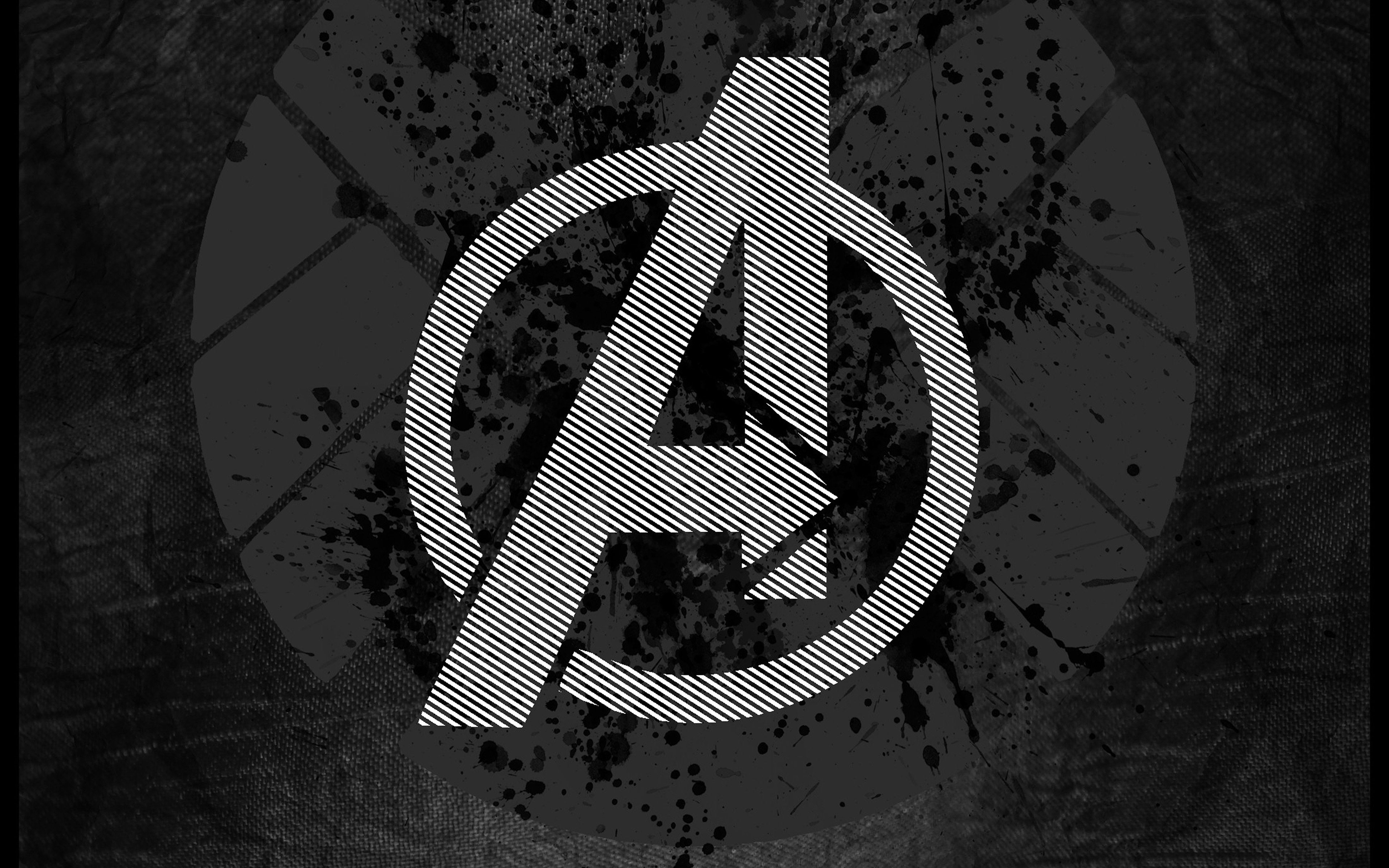 art, dark, logo, hero, 4K, avengers, HD Wallpaper
