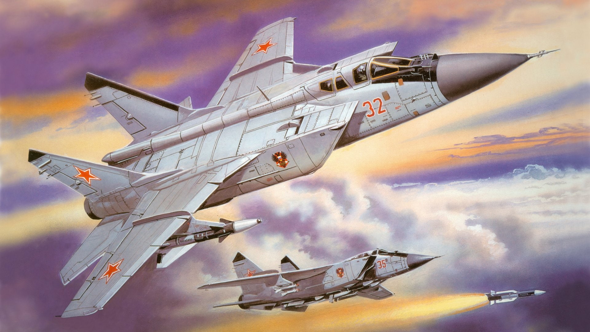 Jet Fighters, 1080P, Mikoyan MiG-31, HD Wallpaper