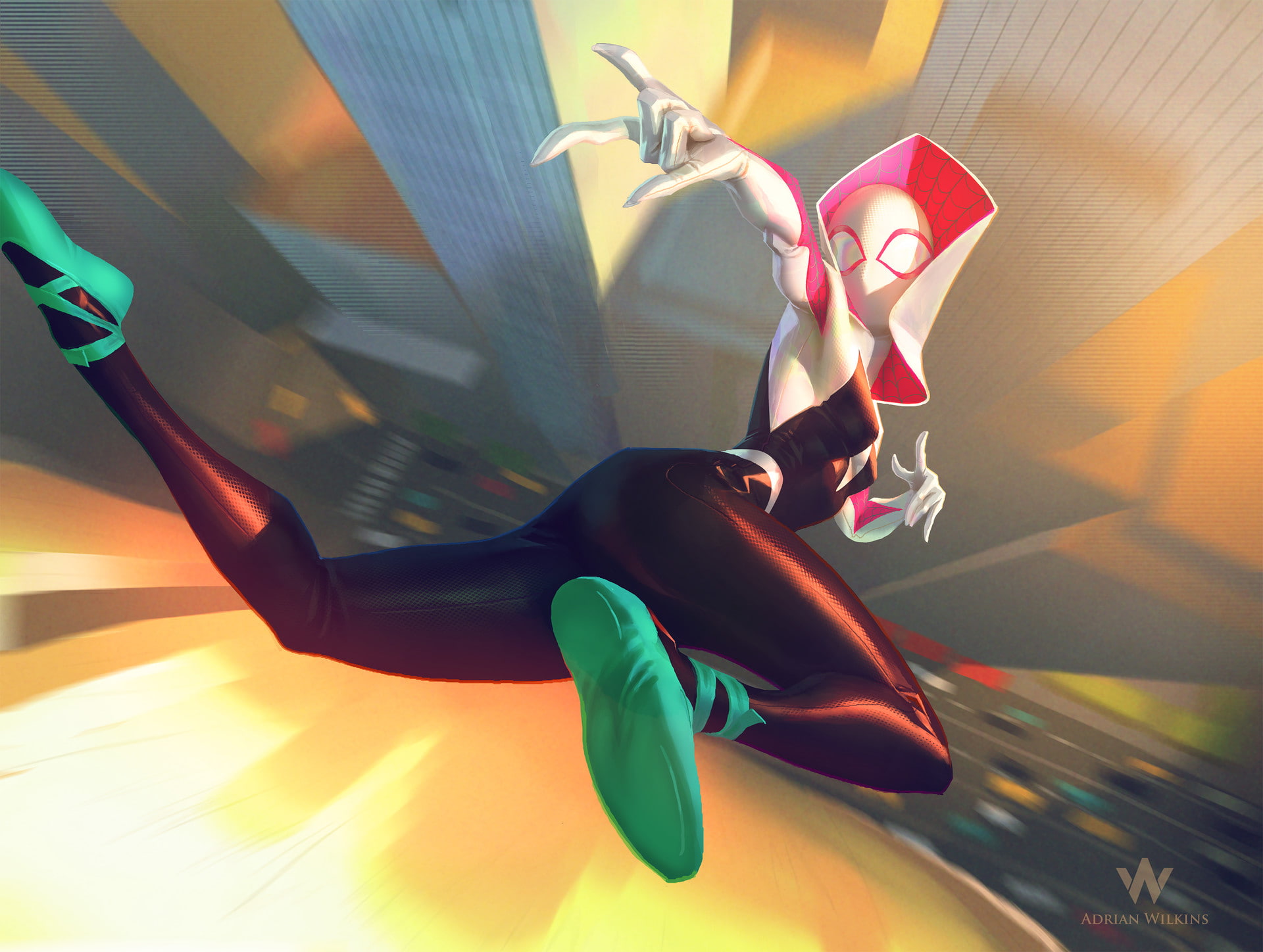 Movie, 1080P, Spider-Gwen, Spider-Man: Into The Spider-Verse, HD Wallpaper