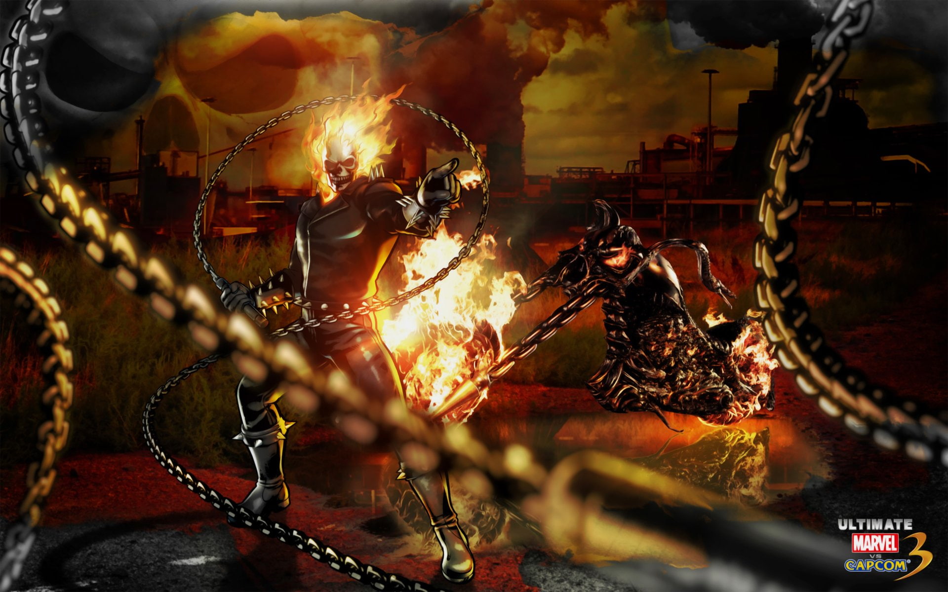 Ghost Rider, Ultimate Marvel Vs. Capcom 3, Video Game, Marvel Comics, 1080P, HD Wallpaper