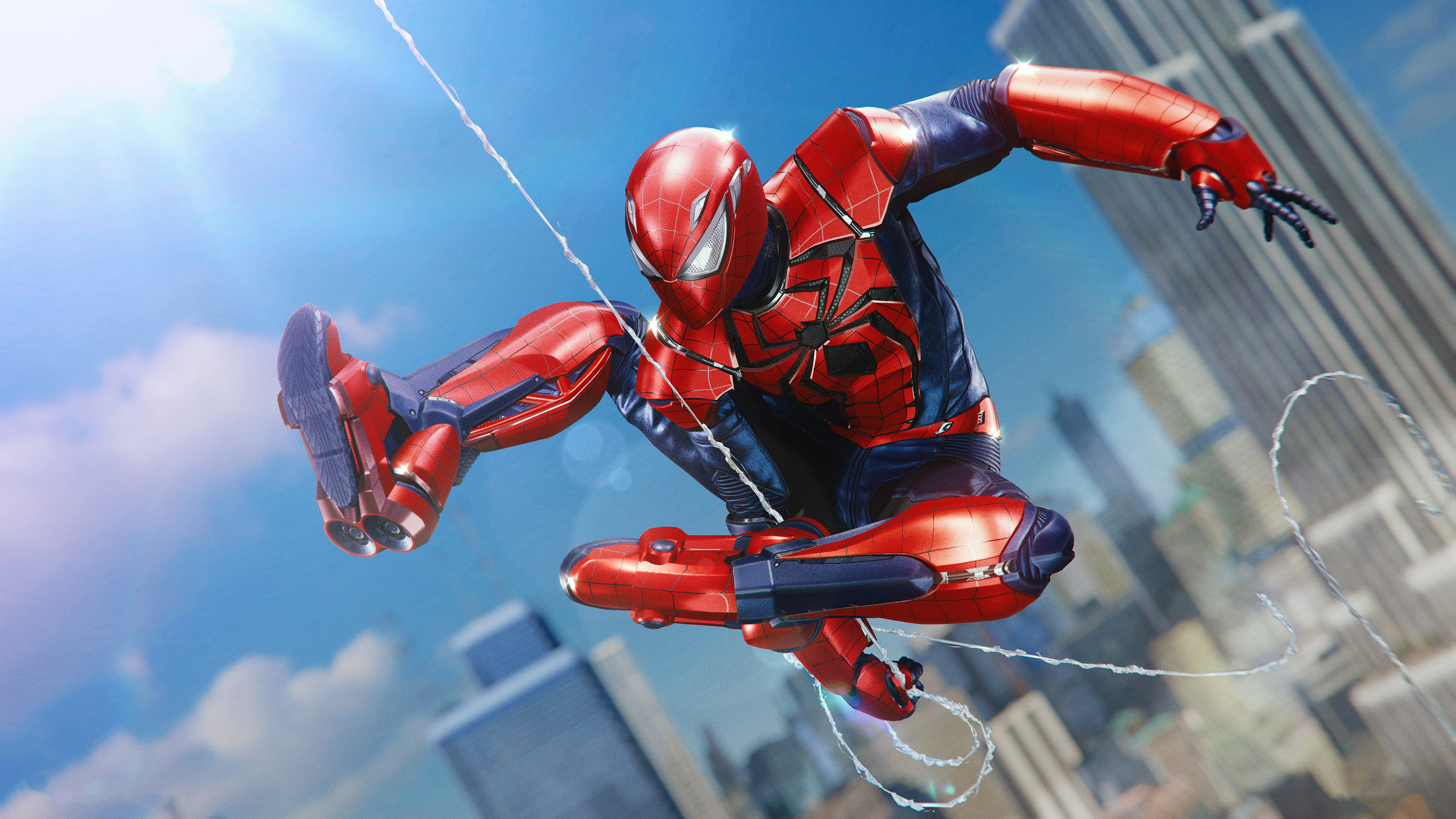 Spider-Man, PS4, 4K, Aaron Aikman Armor, 4K, HD Wallpaper