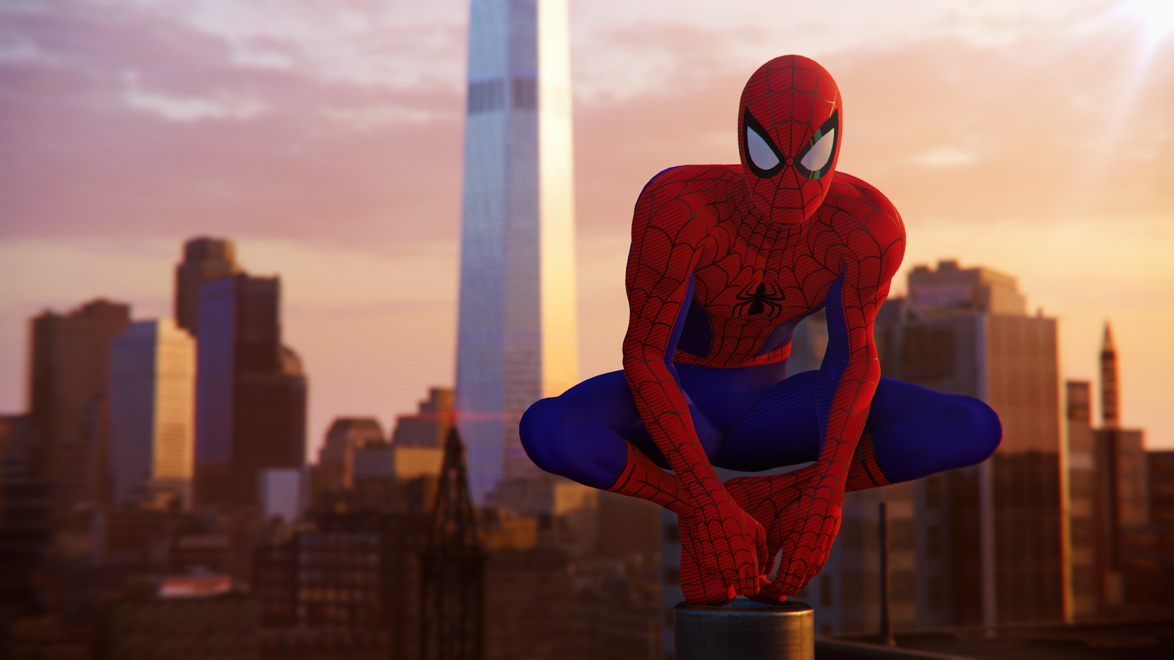 ps, spider, man, 4K, HD Wallpaper