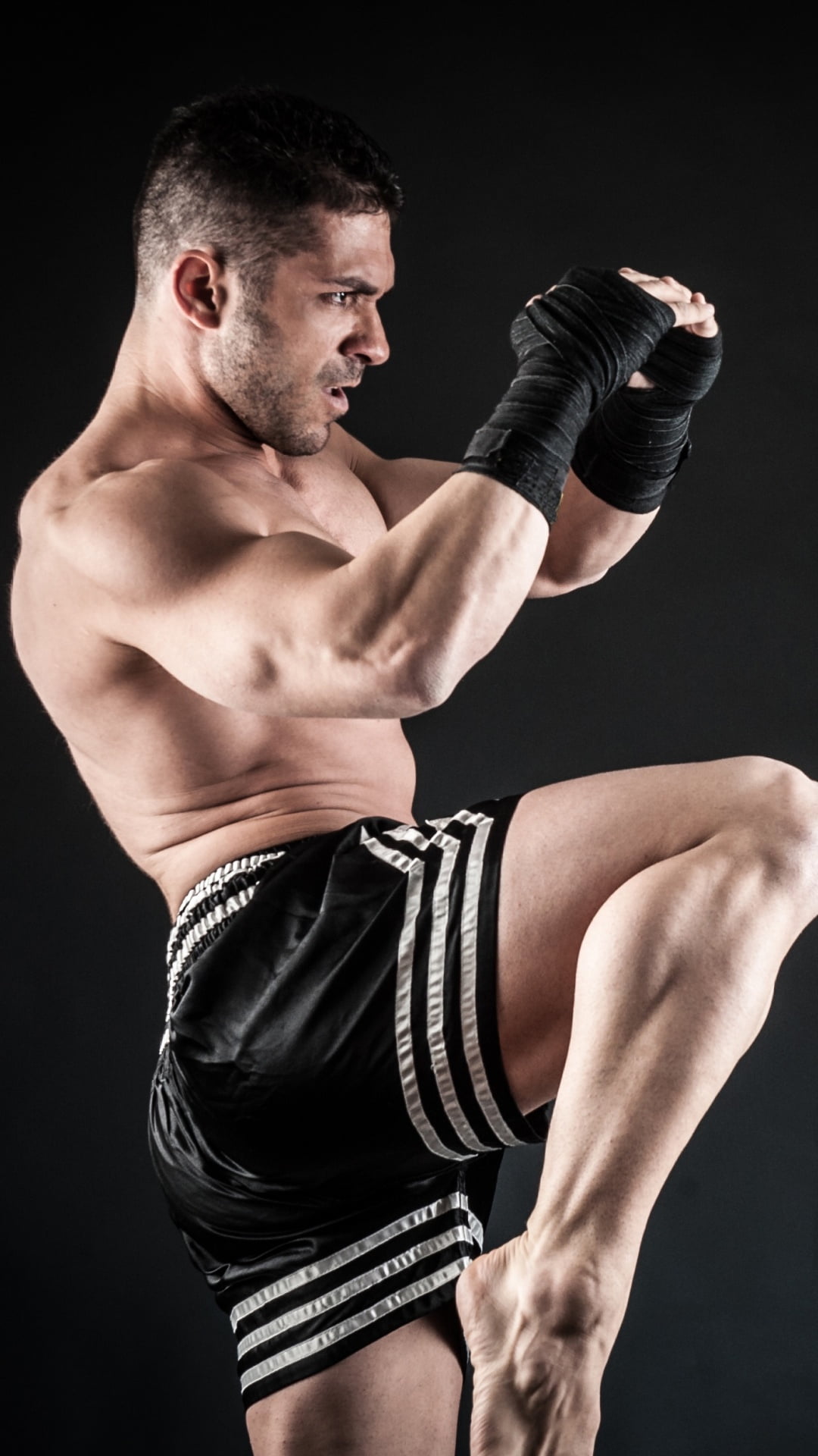 white, kickboxer, shirtless, abdominal muscle, sport, exercising, vitality, adult, human body part, s, black background, healthy lifestyle, weight training, Phone HD Wallpaper