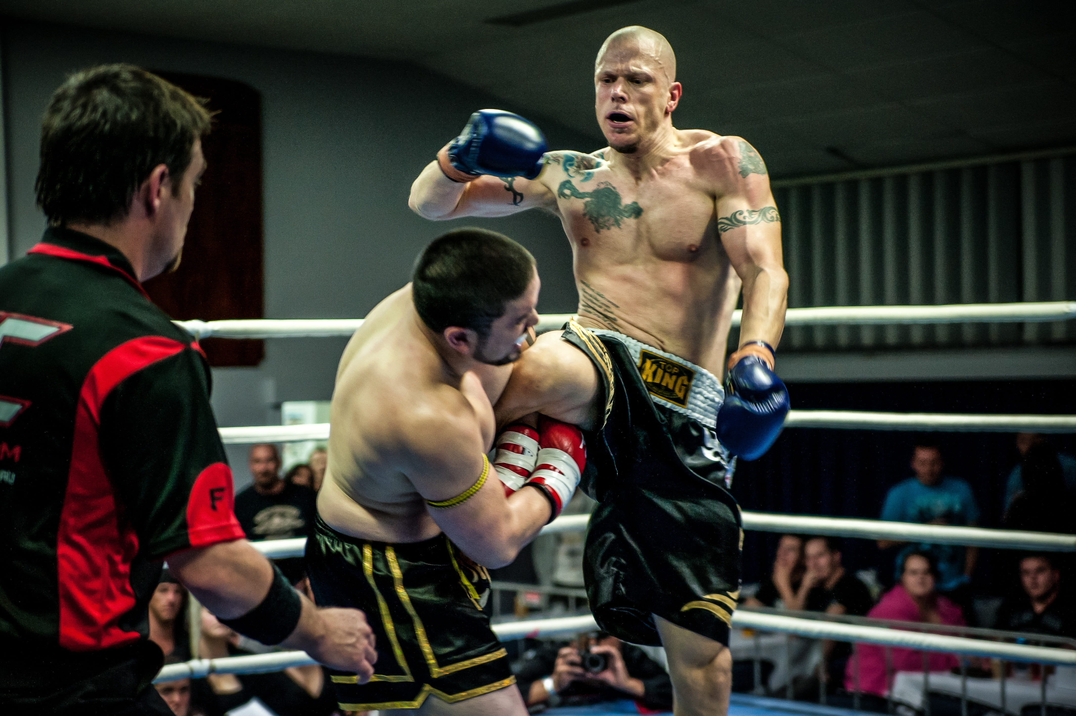 kickboxing, martial, boxing - sport, thai fight, competitive sport, training, fitness, inside, fight, exercising, muscular build, effort, three, professional sport, HD Wallpaper