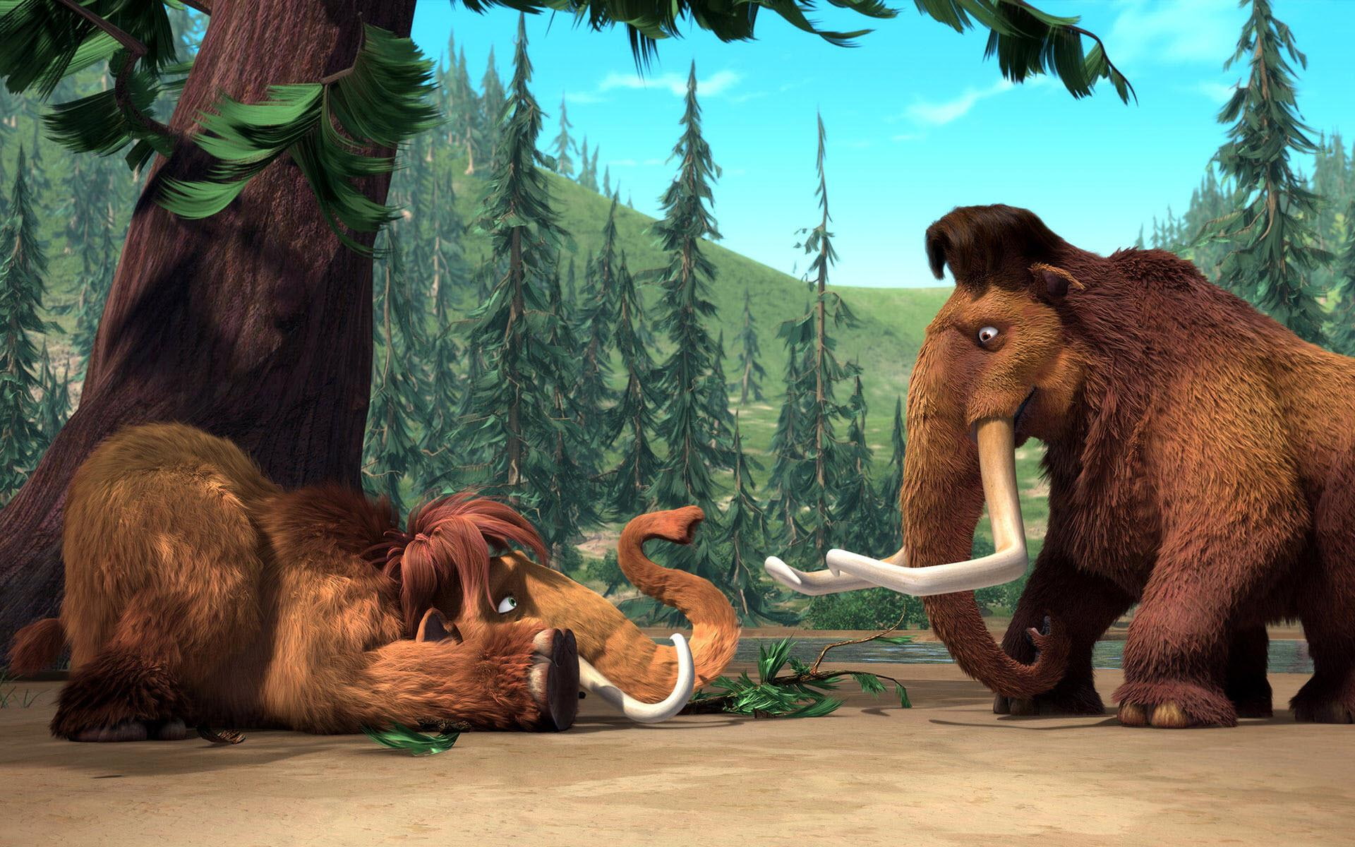 ice, age, movies, amp, 1080P, manny, ellie, HD Wallpaper