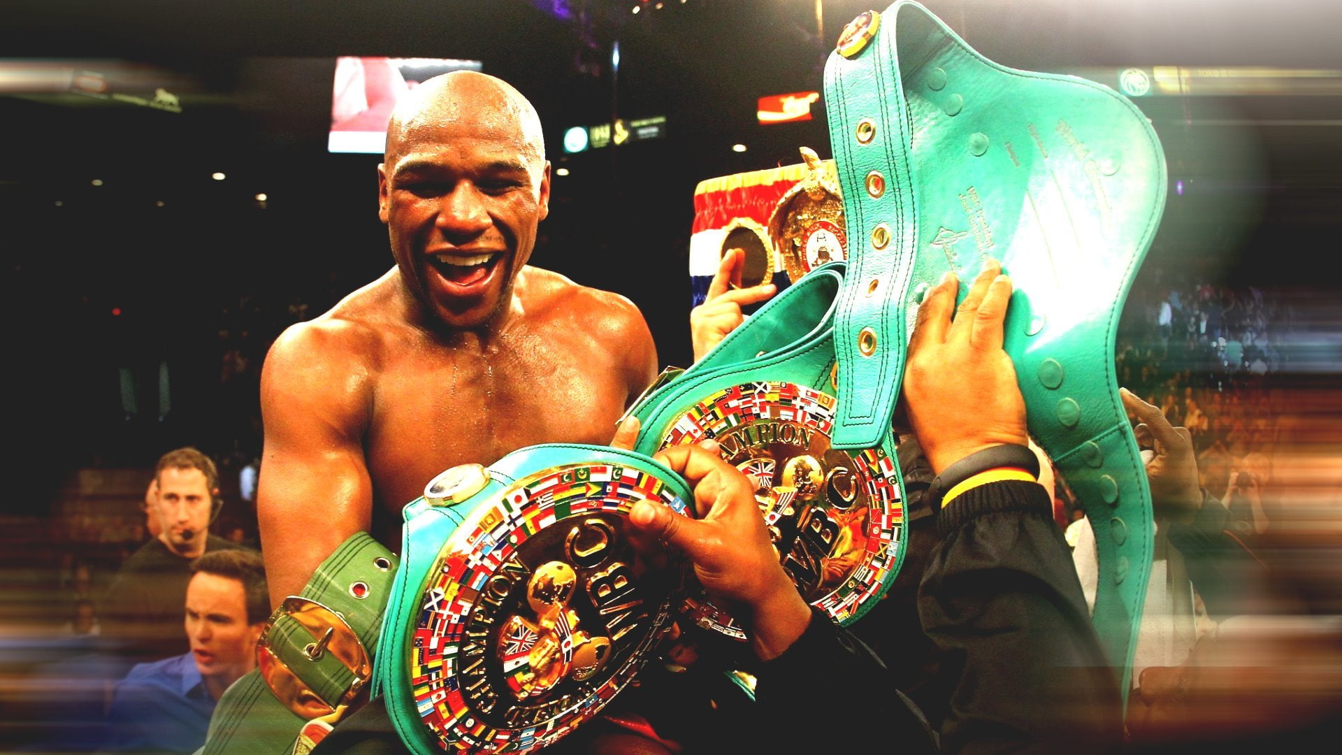 emotion, mayweather, indoors, happiness, 1080P, champion, Floyd, floyd mayweather jr, men, two people, adult, Mayweather, shirtless, fun, strength, leisure activity, HD Wallpaper