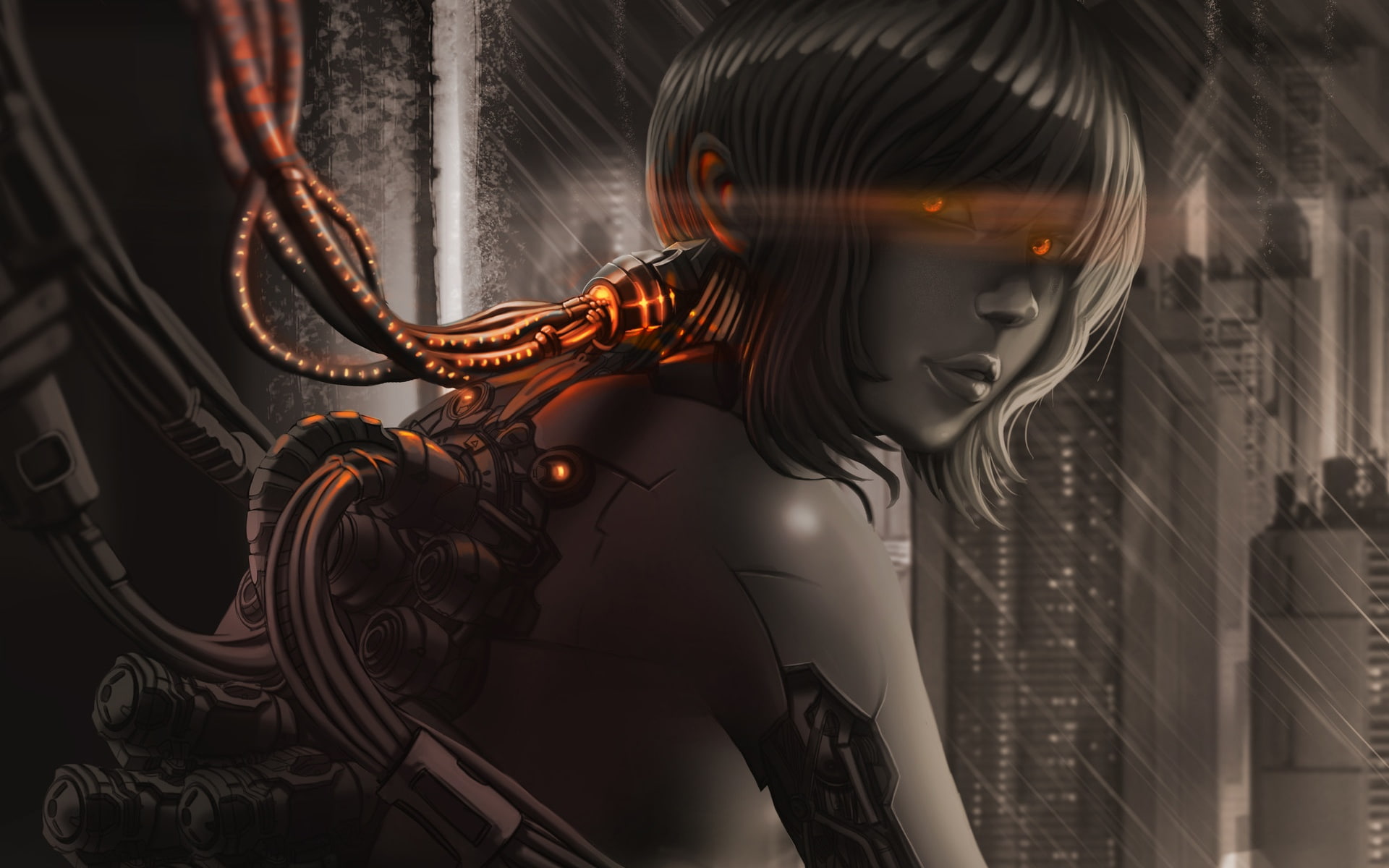anime, anime girls, 1080P, Ghost in the Shell, HD Wallpaper