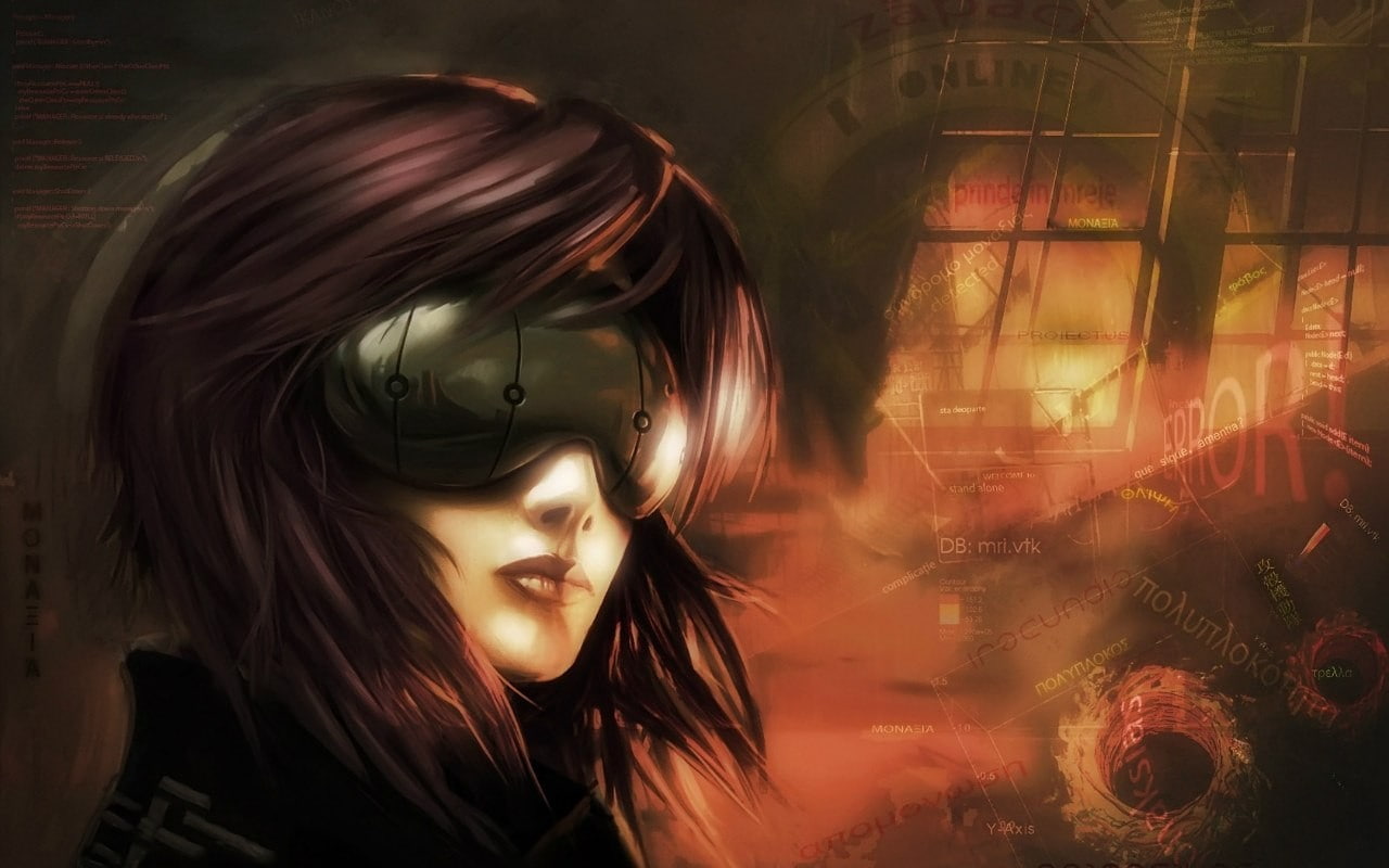 window, one person, contemplation, casual clothing, headshot, Kusanagi Motoko, Ghost in the Shell, young adult, hairstyle, looking, looking away, long hair, HD Wallpaper
