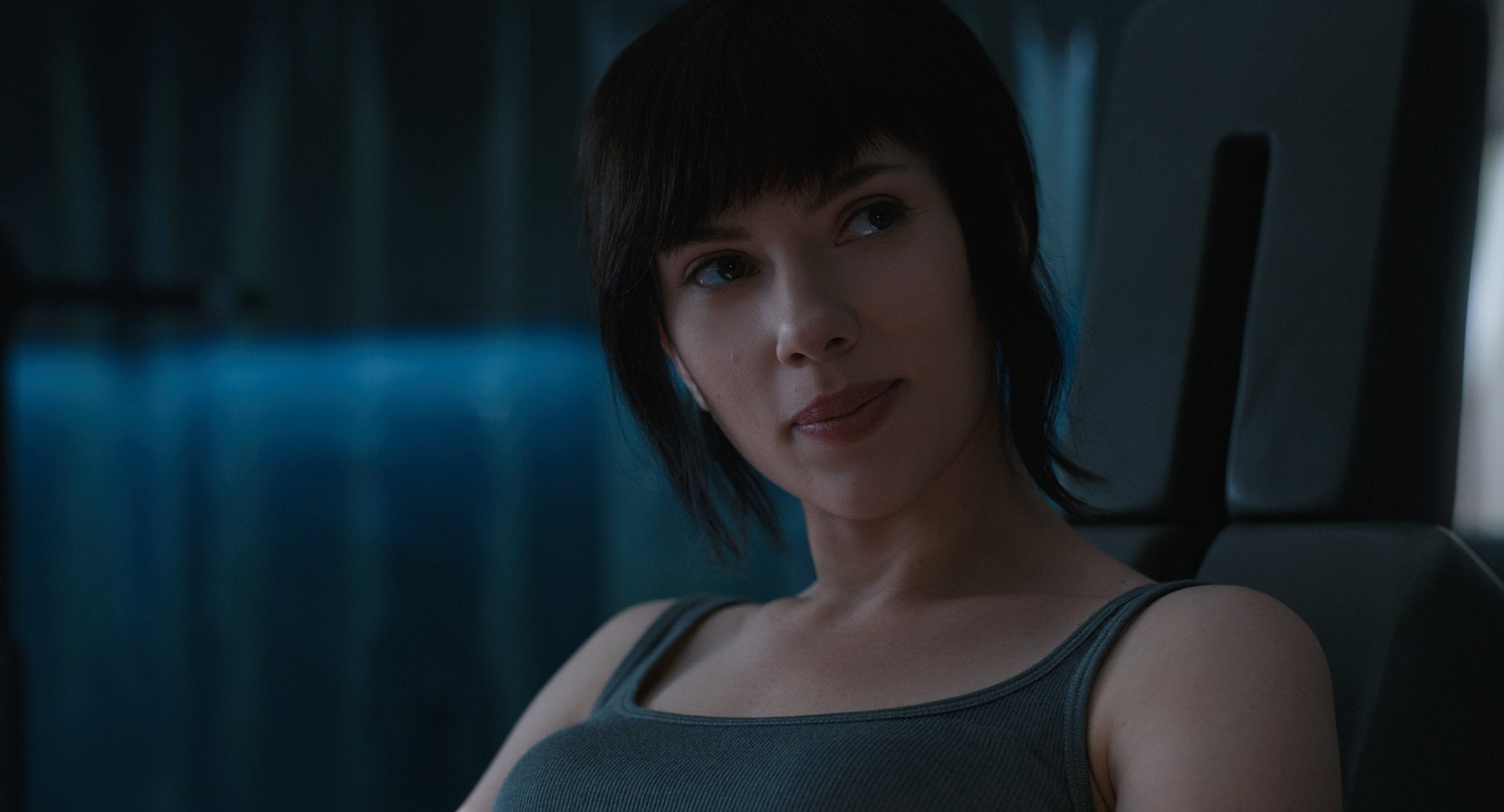Scarlett Johansson, one person, contemplation, young adult, young women, close-up, front view, long hair, Ghost in the Shell (2017), looking at camera, HD Wallpaper